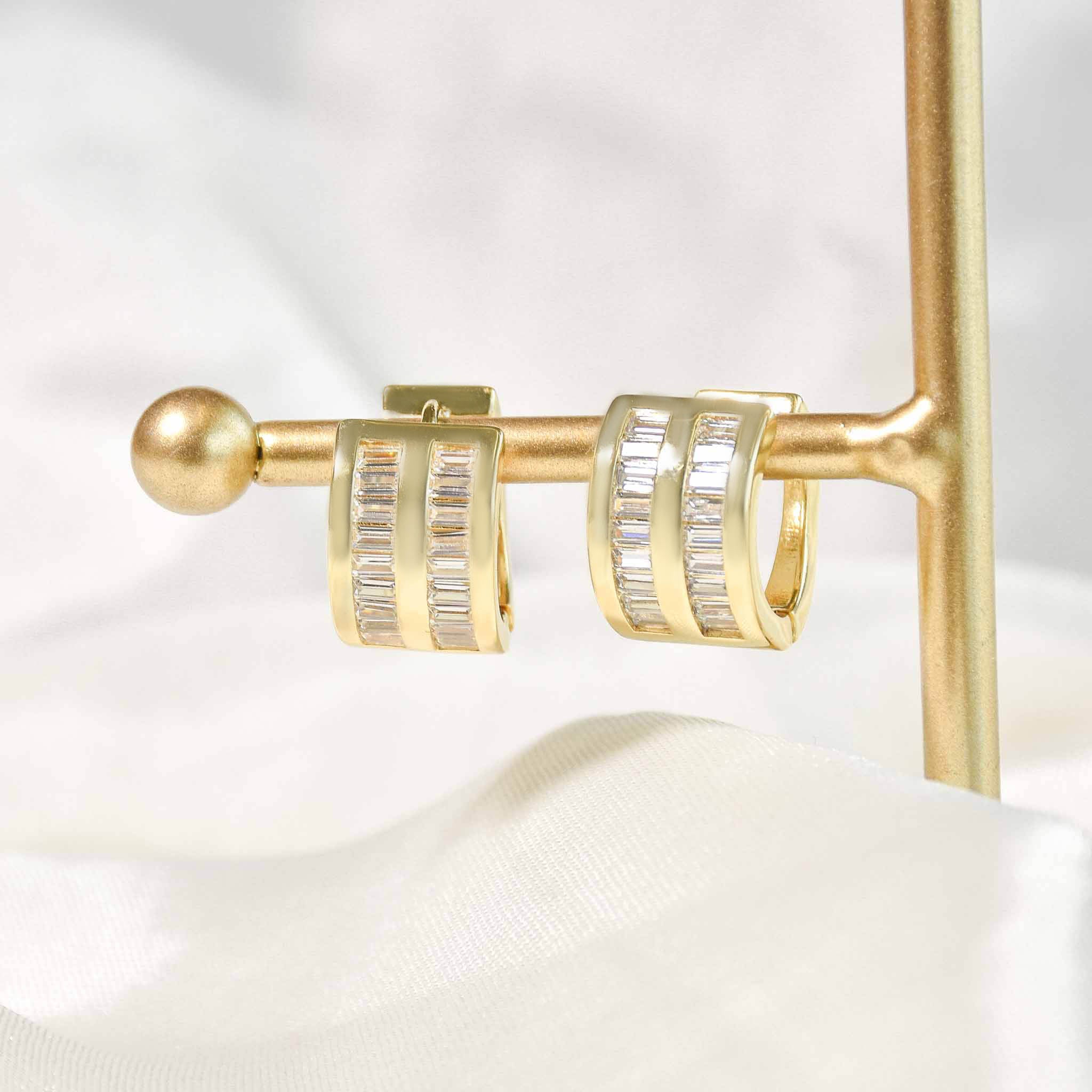 Statement Crystal Hoops