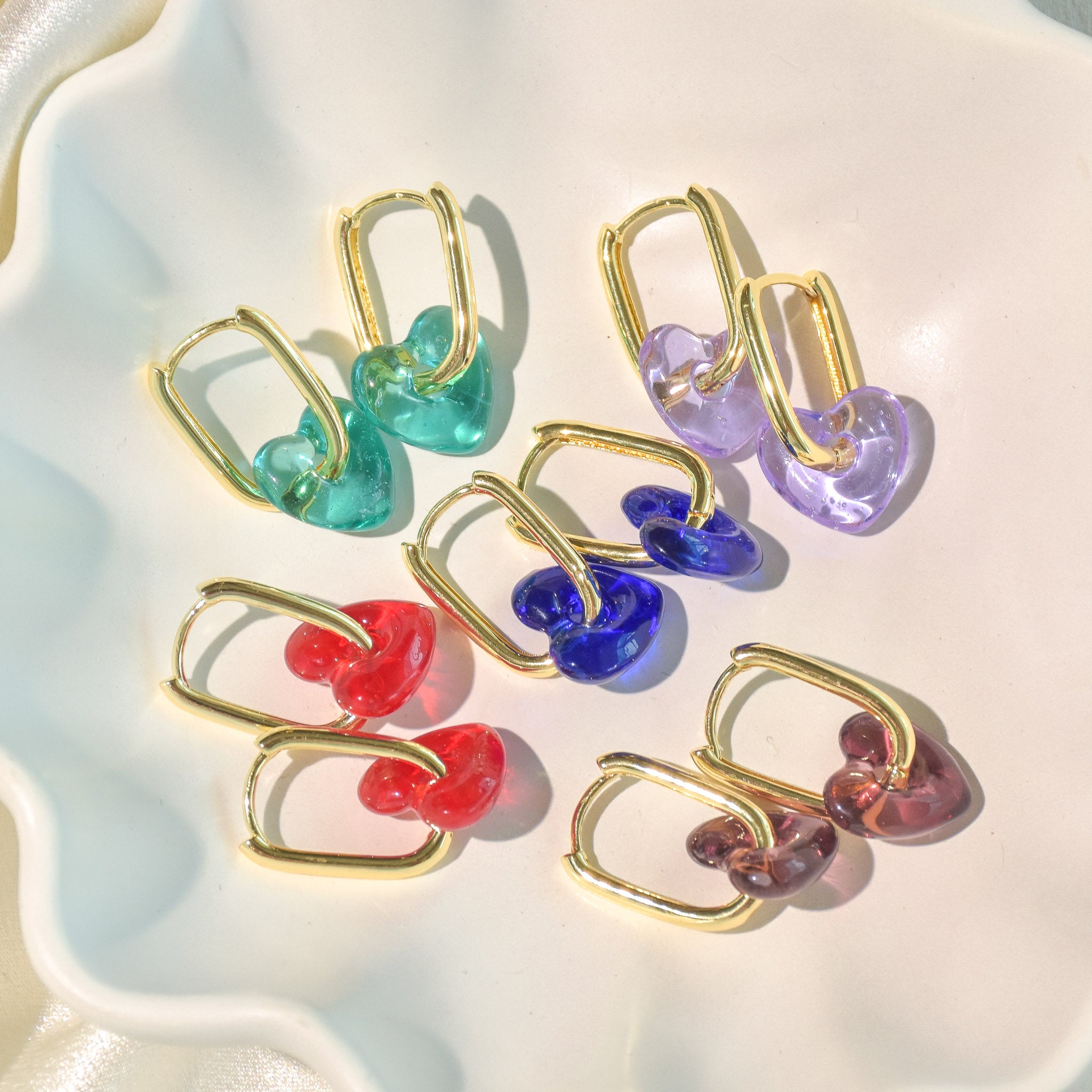 Mini Heart Hoop Earrings
