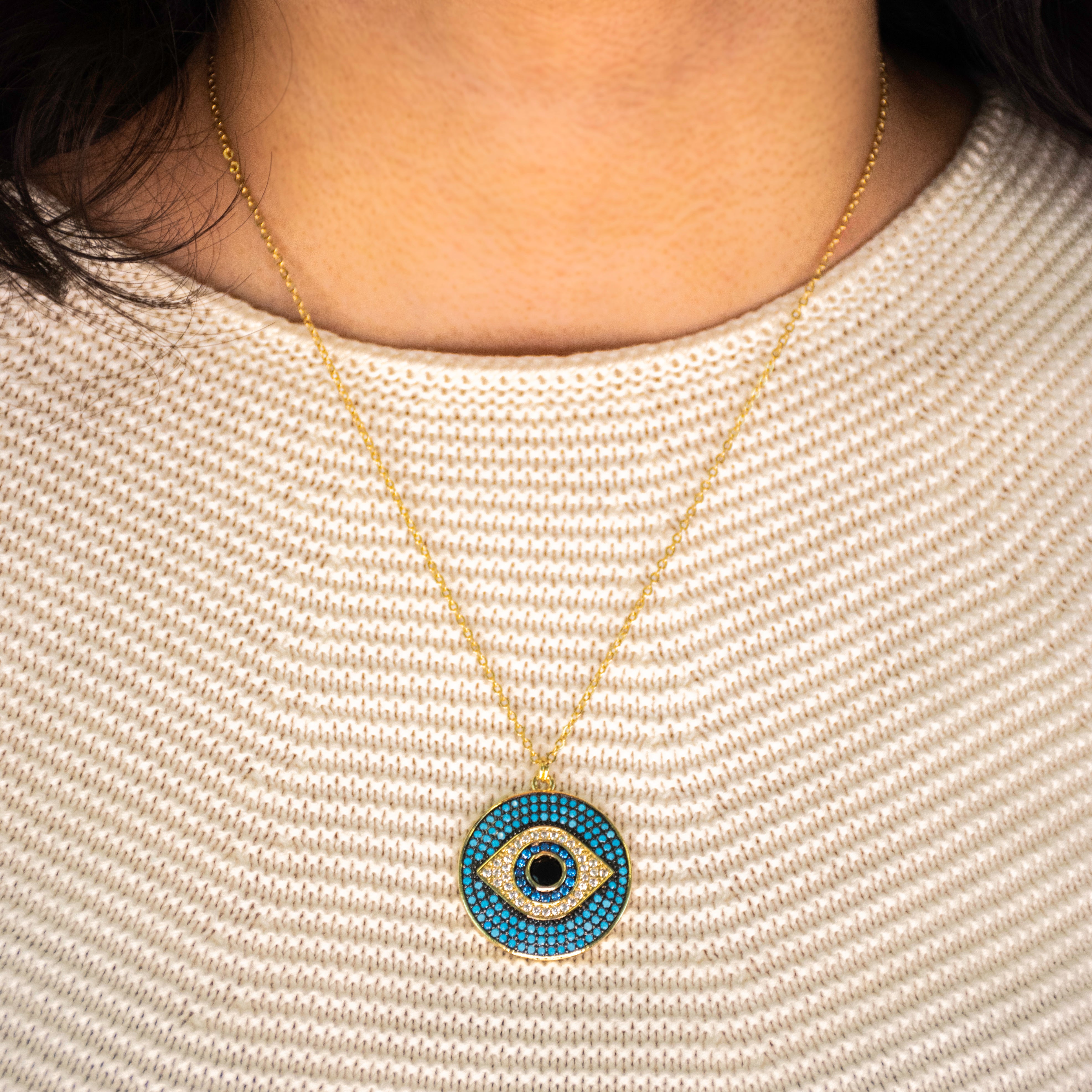 Cerulean Wicked Eye Necklace