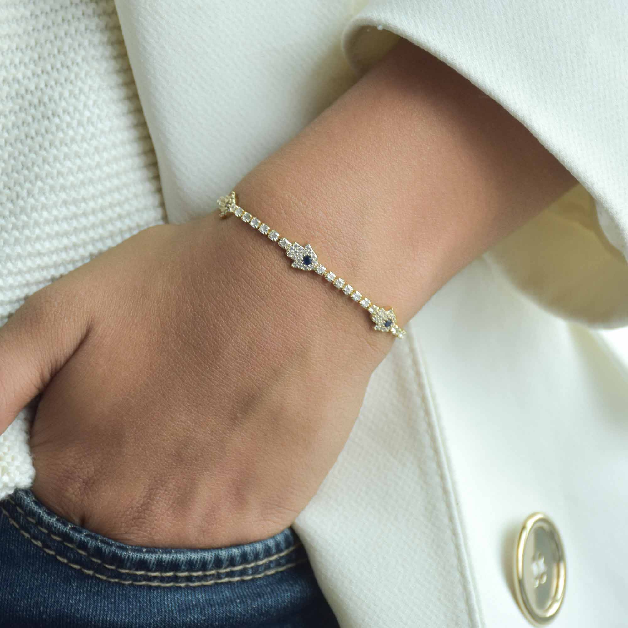 Triple Hamsa Bracelet