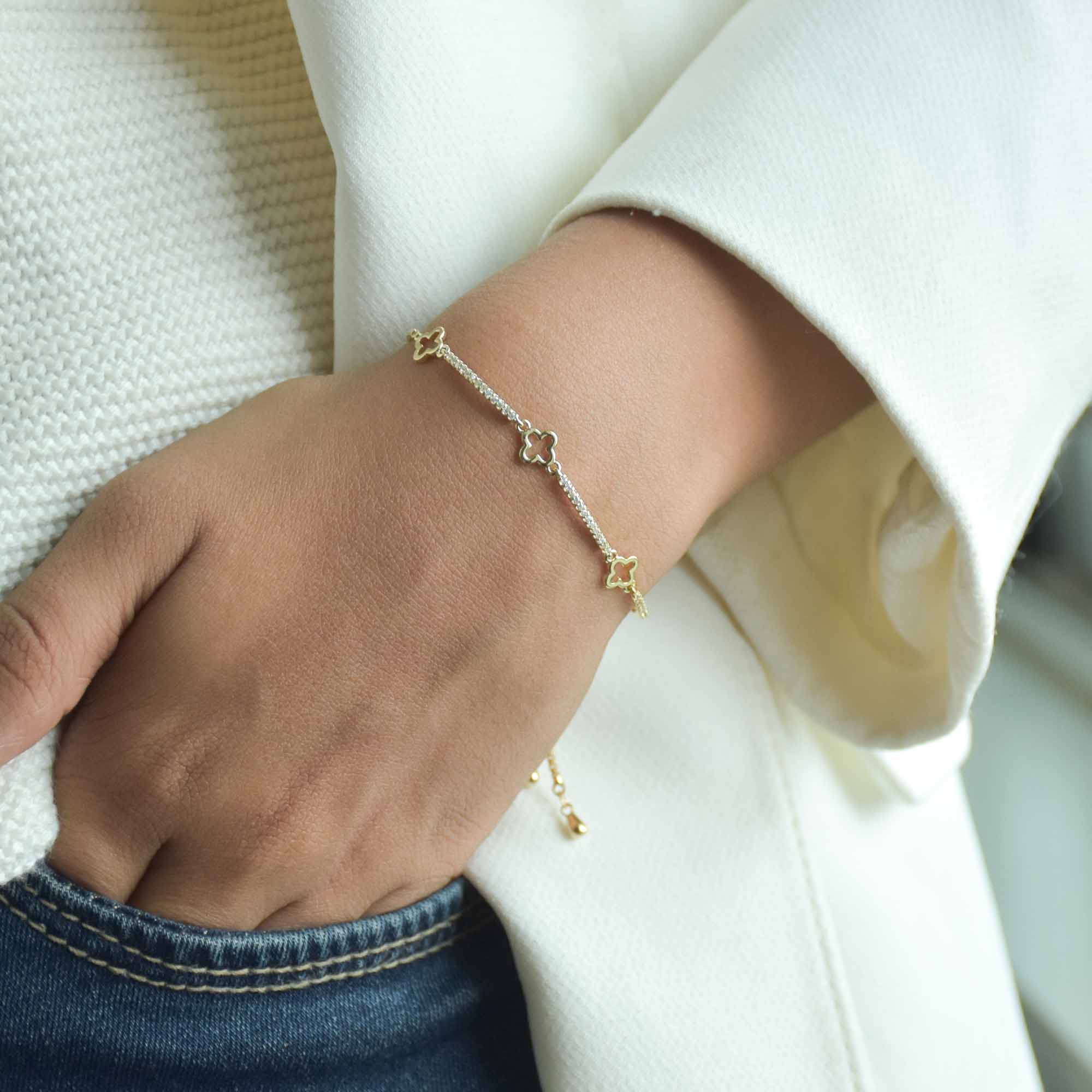 Triple Flower Bracelet