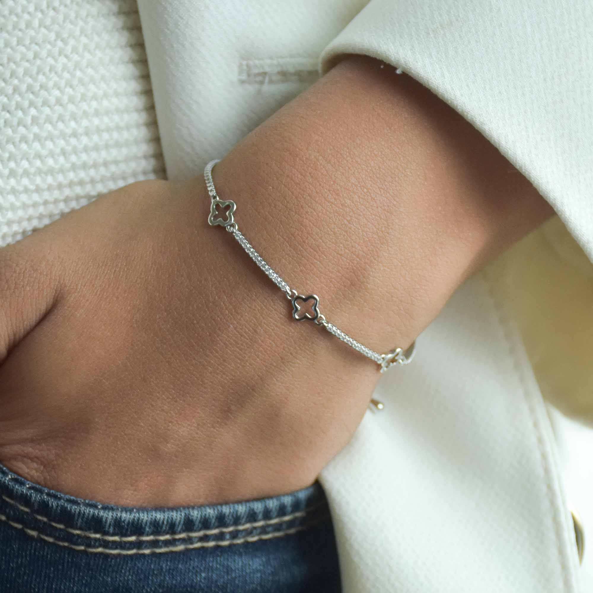 Triple Flower Bracelet