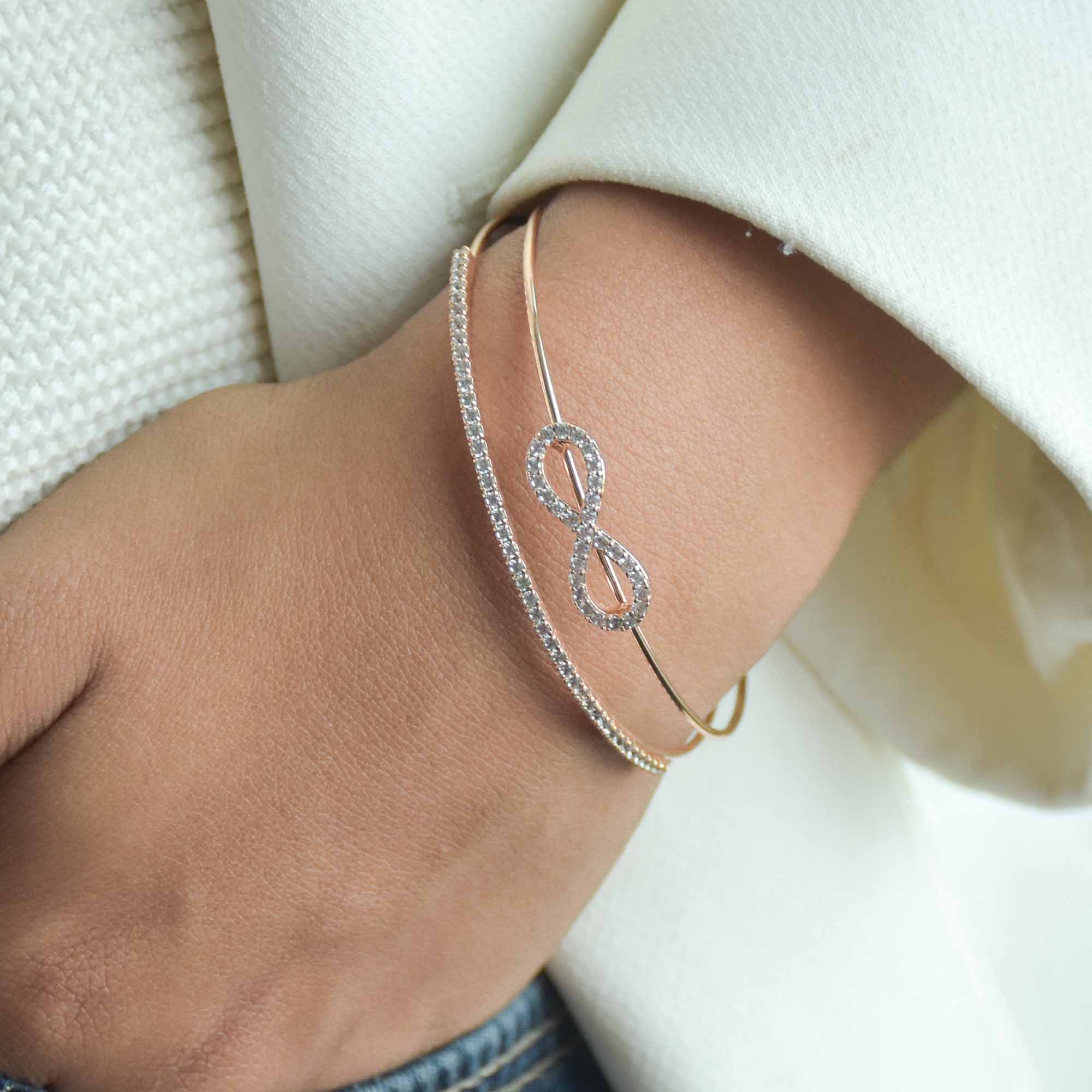 Structural Infinity Bangle