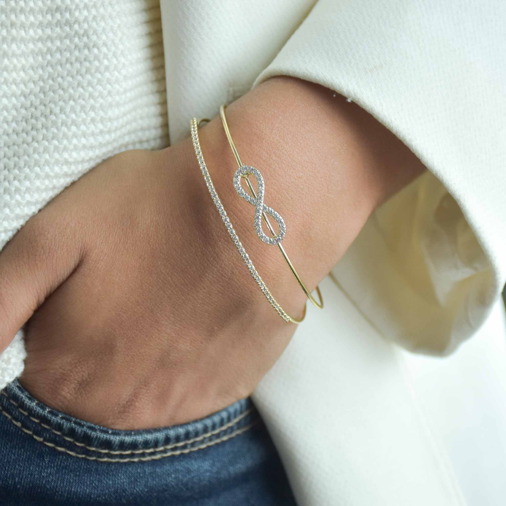 Structural Infinity Bangle