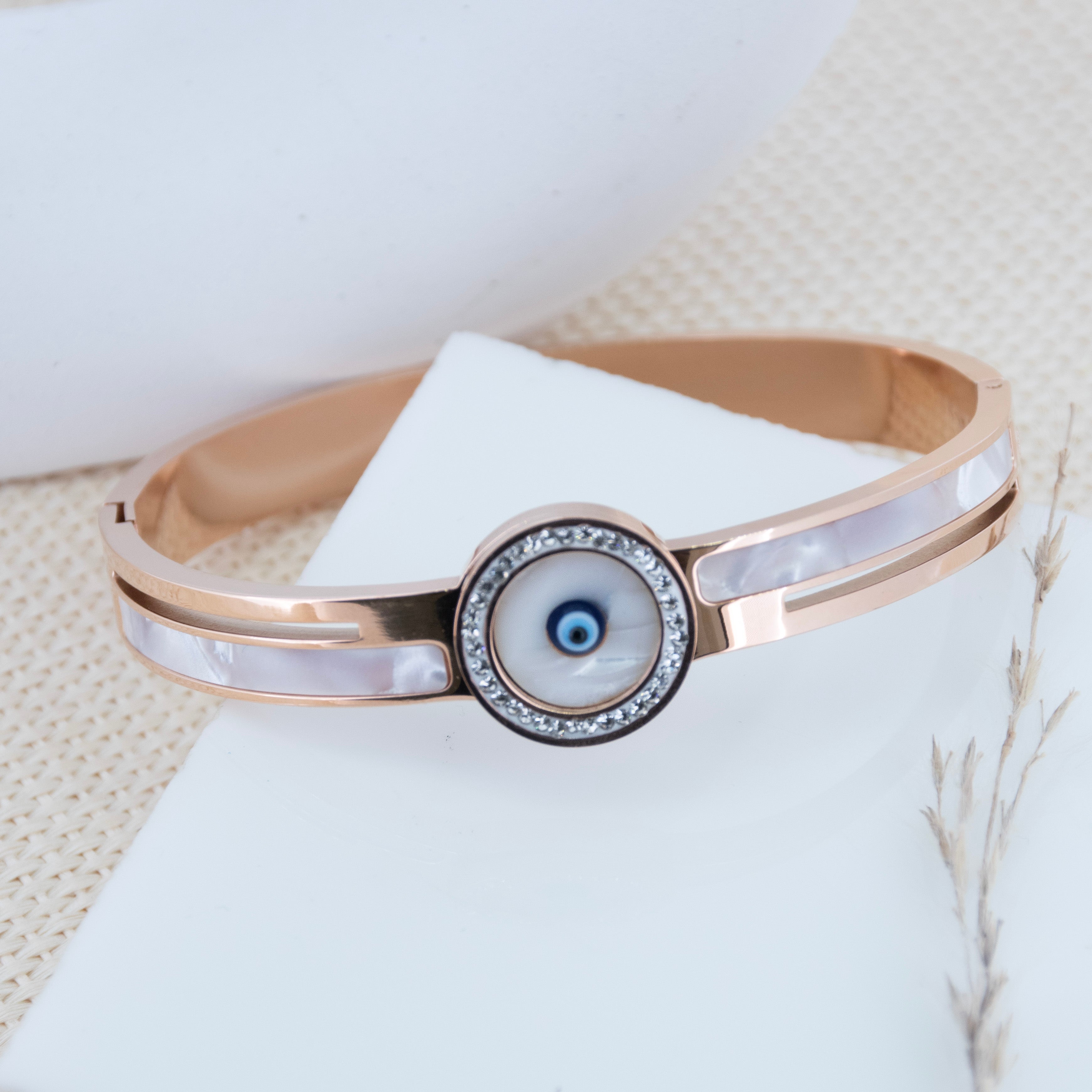 Evil Eye Round Bangle