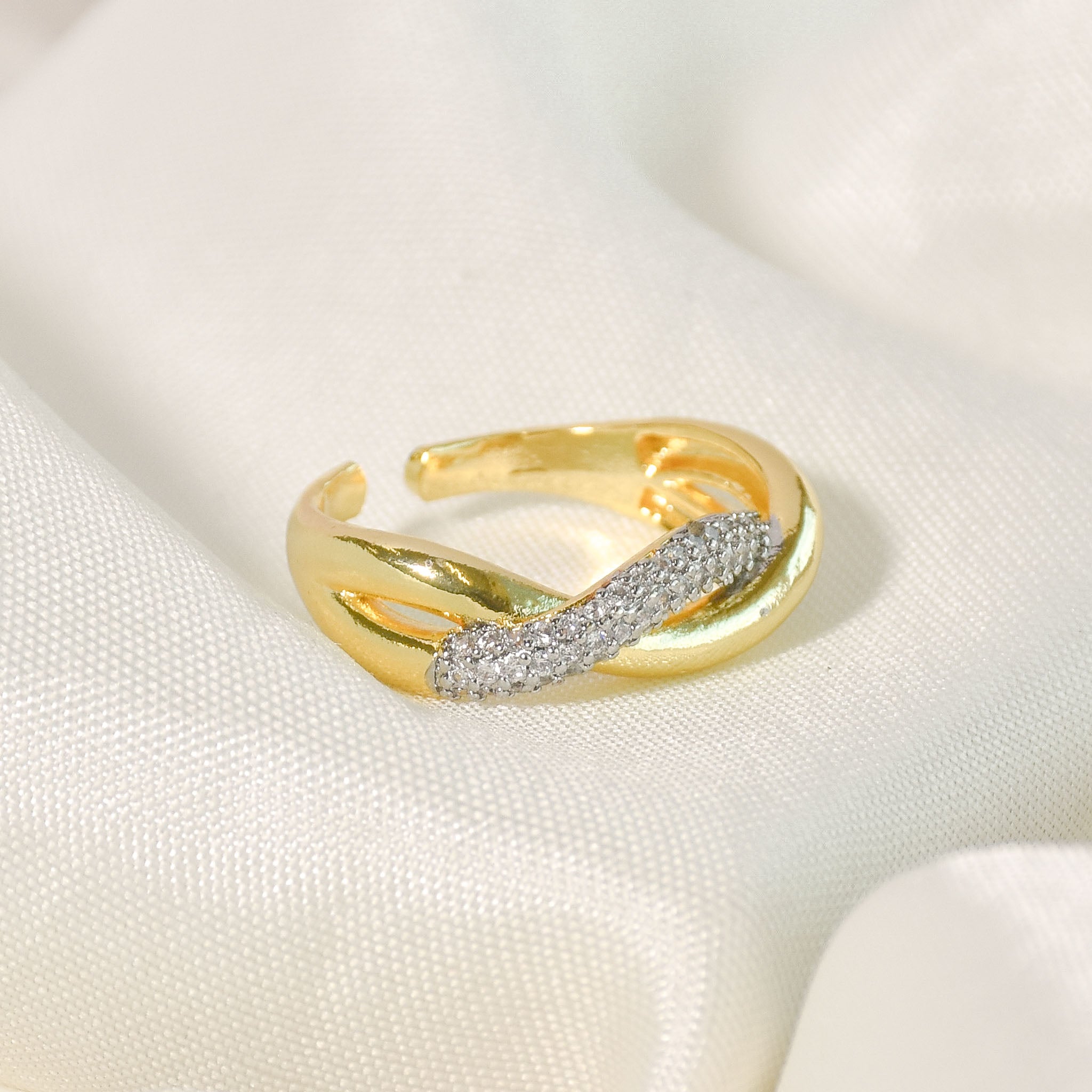 Golden Weave Ring