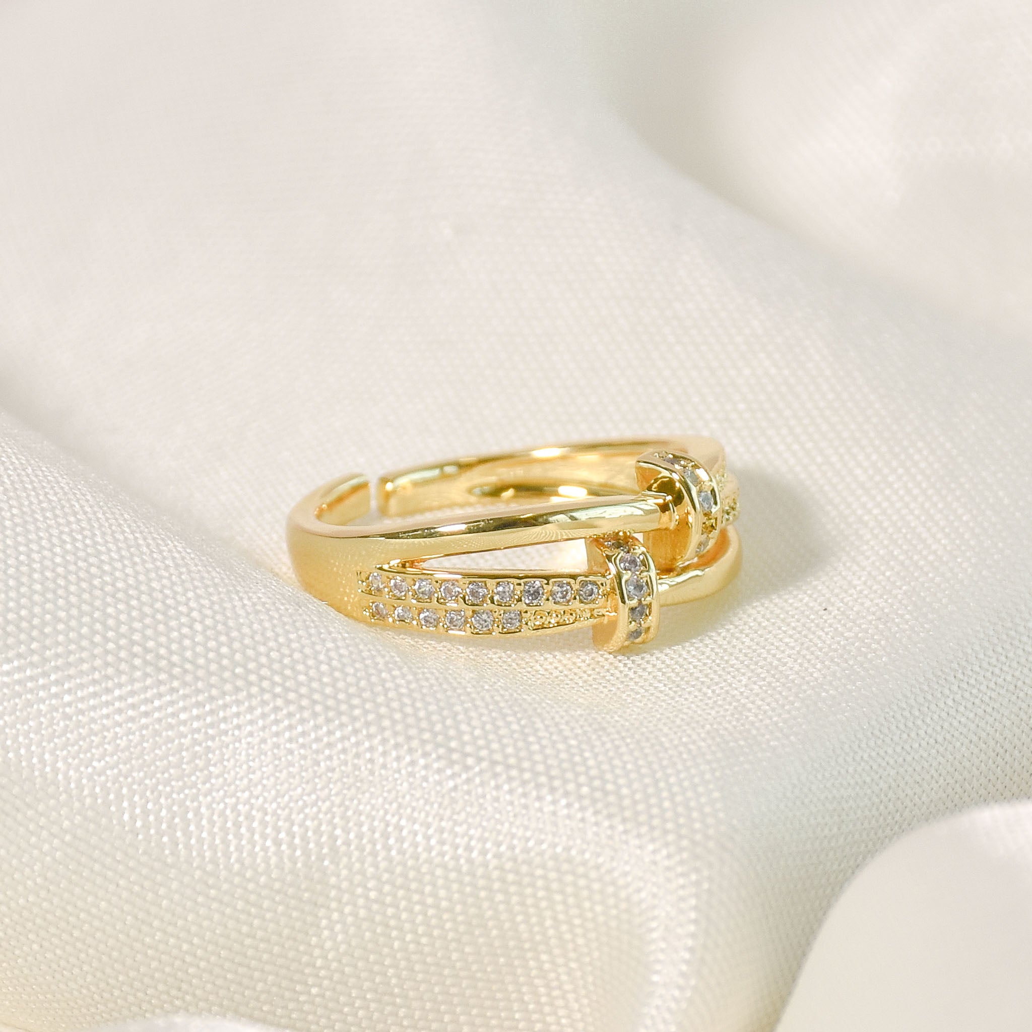 Defined Edgy Nail Ring