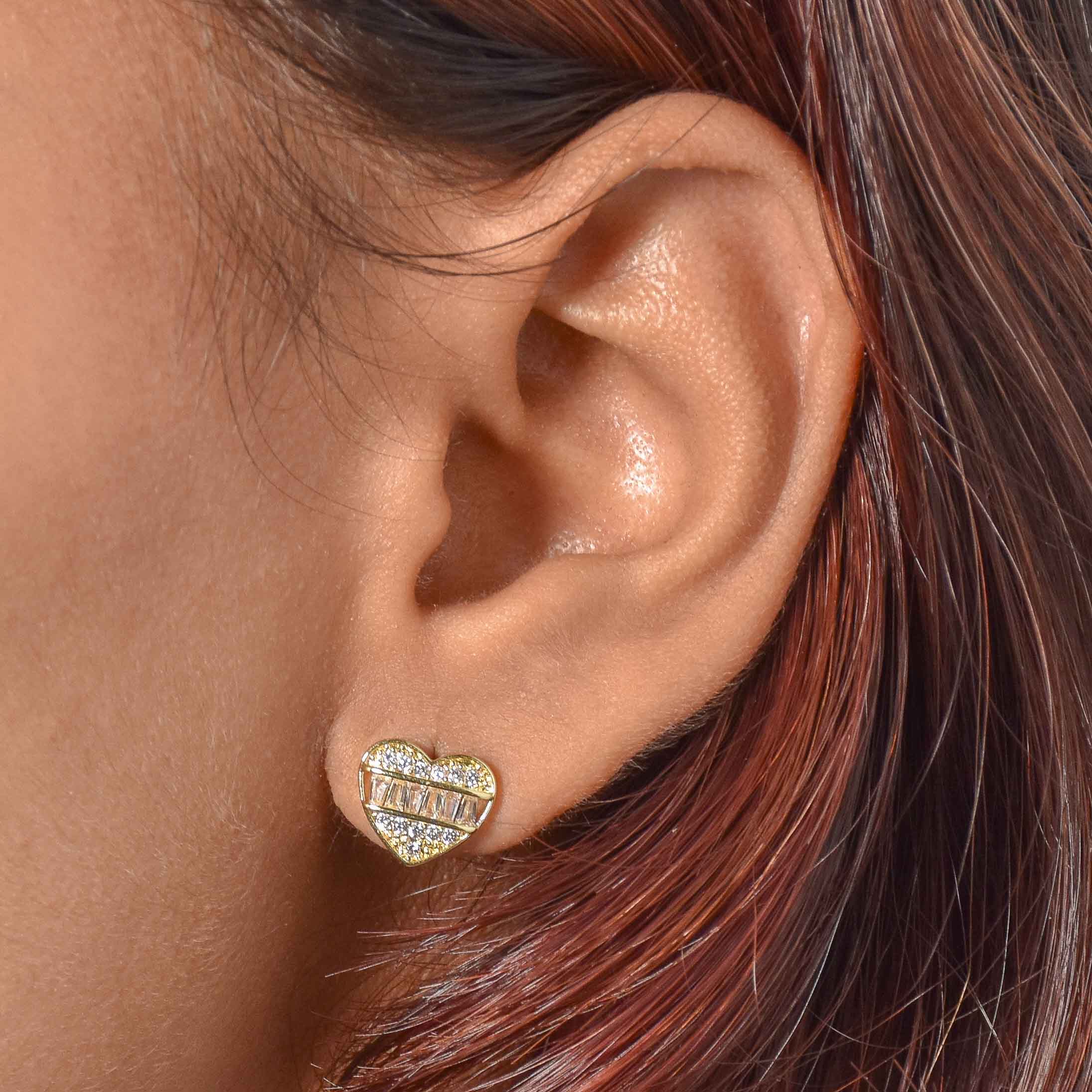 Cherish Heart Studs