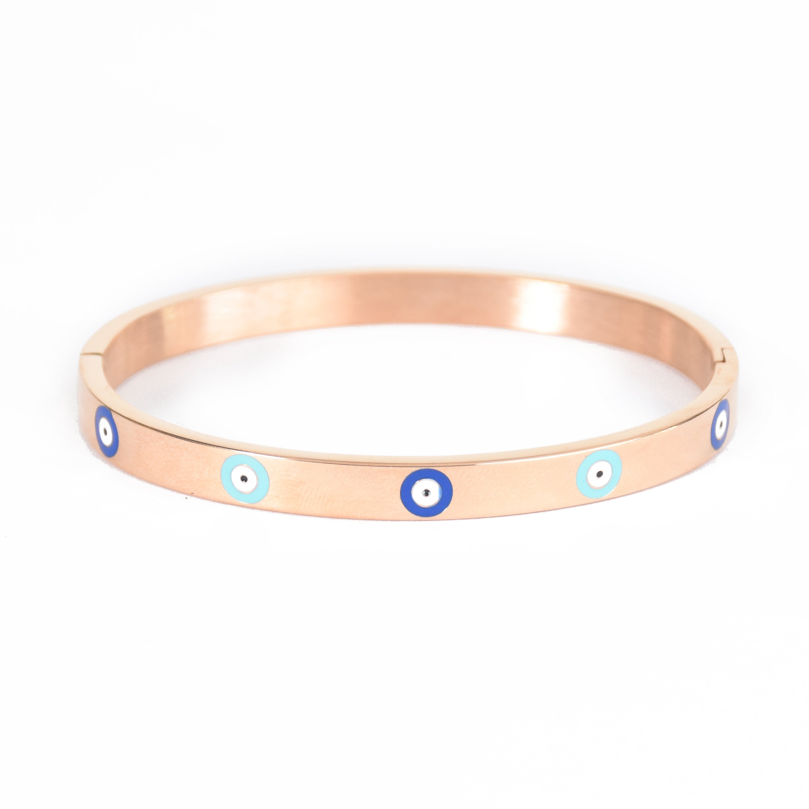 Enamel Evil Eye Bangle