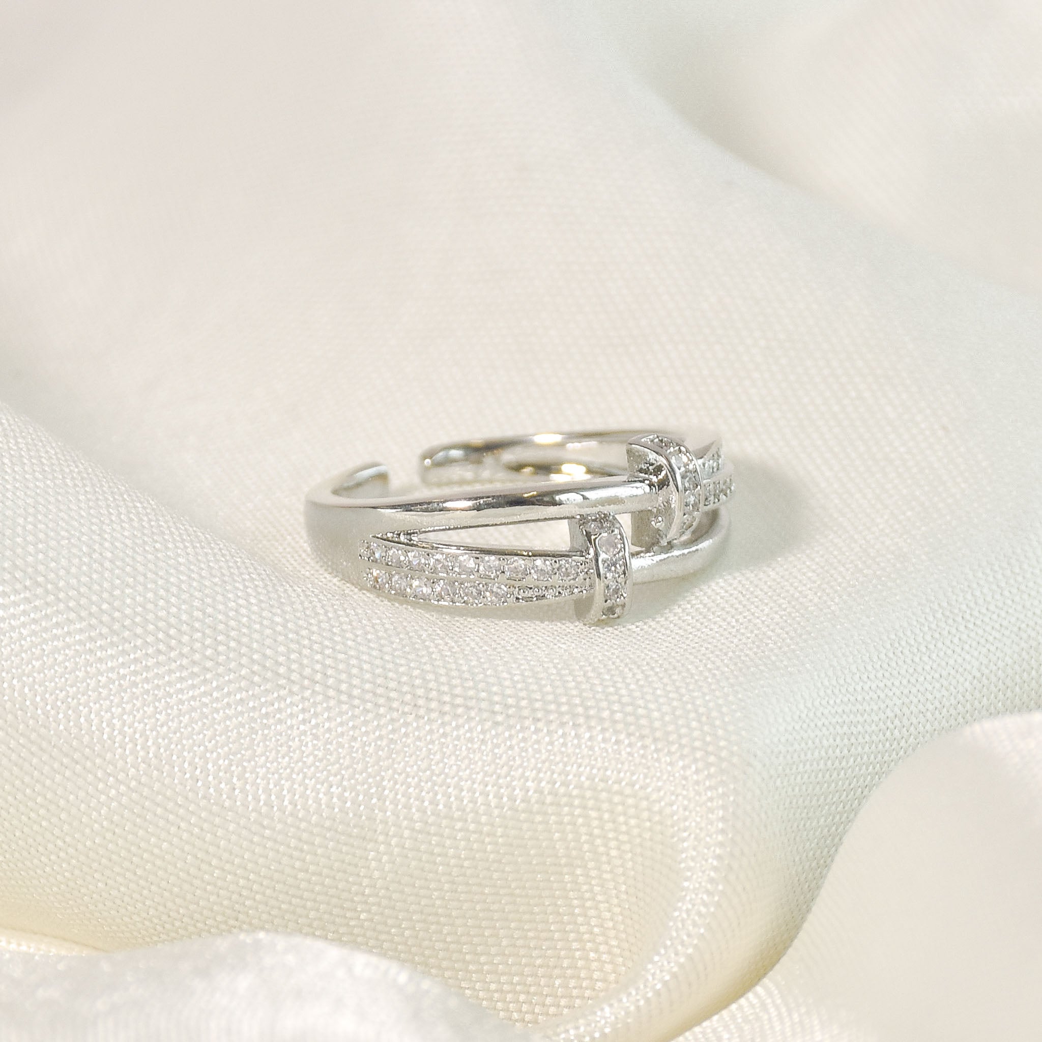 Defined Edgy Nail Ring