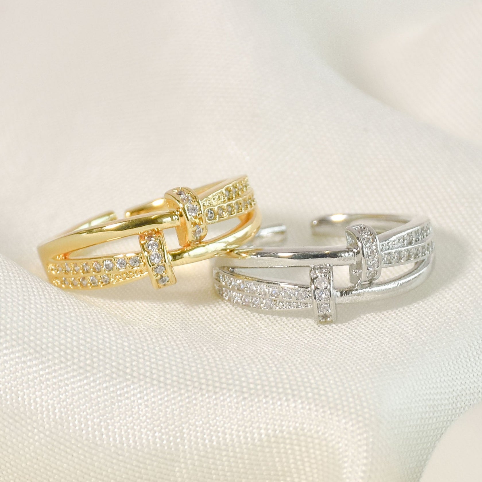 Defined Edgy Nail Ring