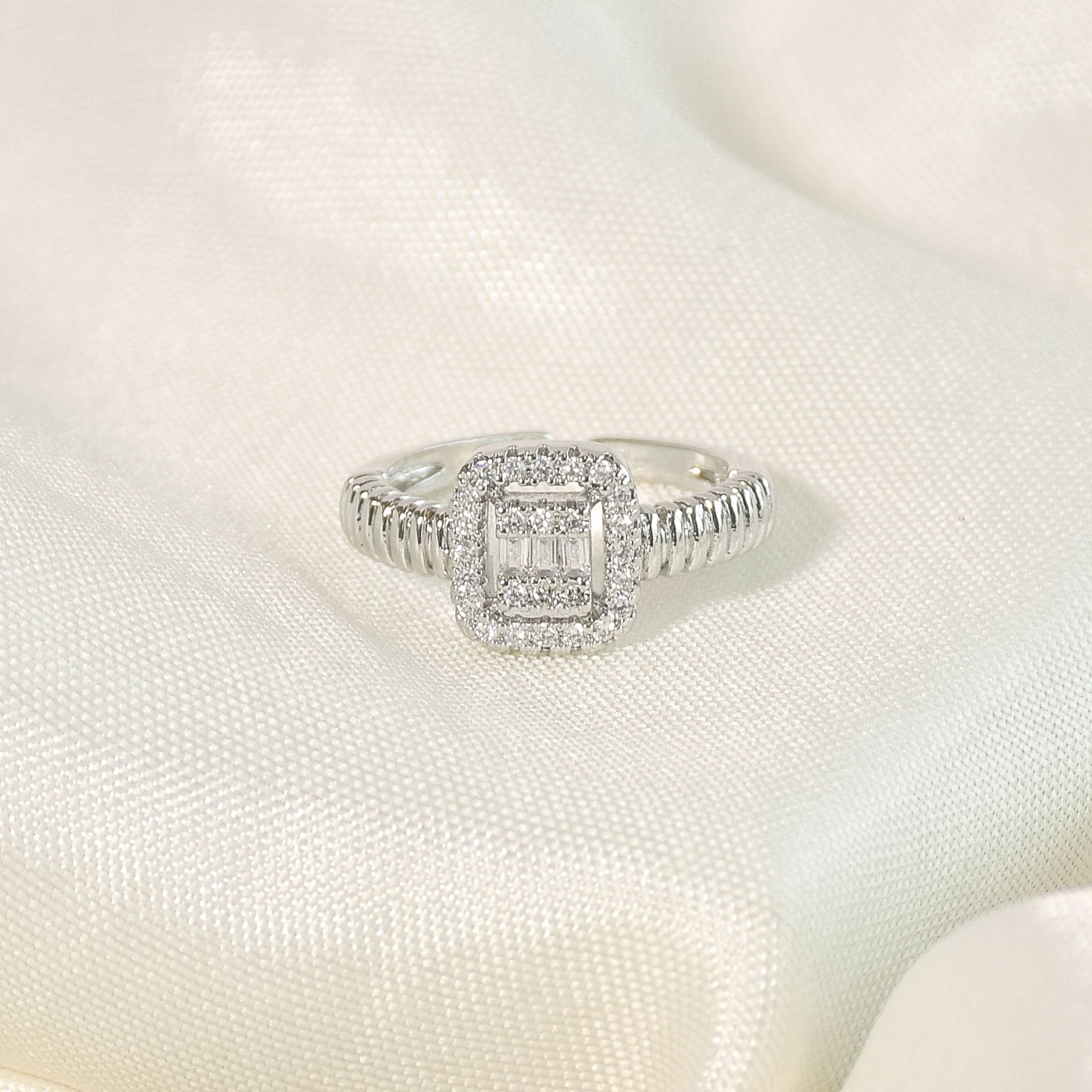 Imperial Square Diamond Ring