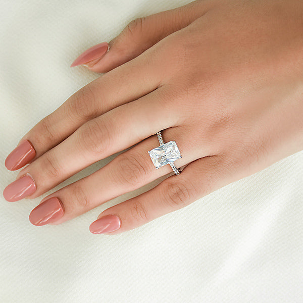 Rectangular Diamond Ring