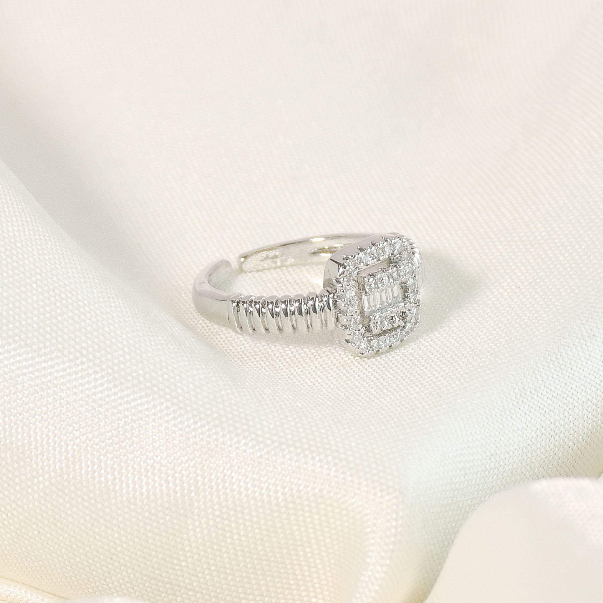 Imperial Square Diamond Ring