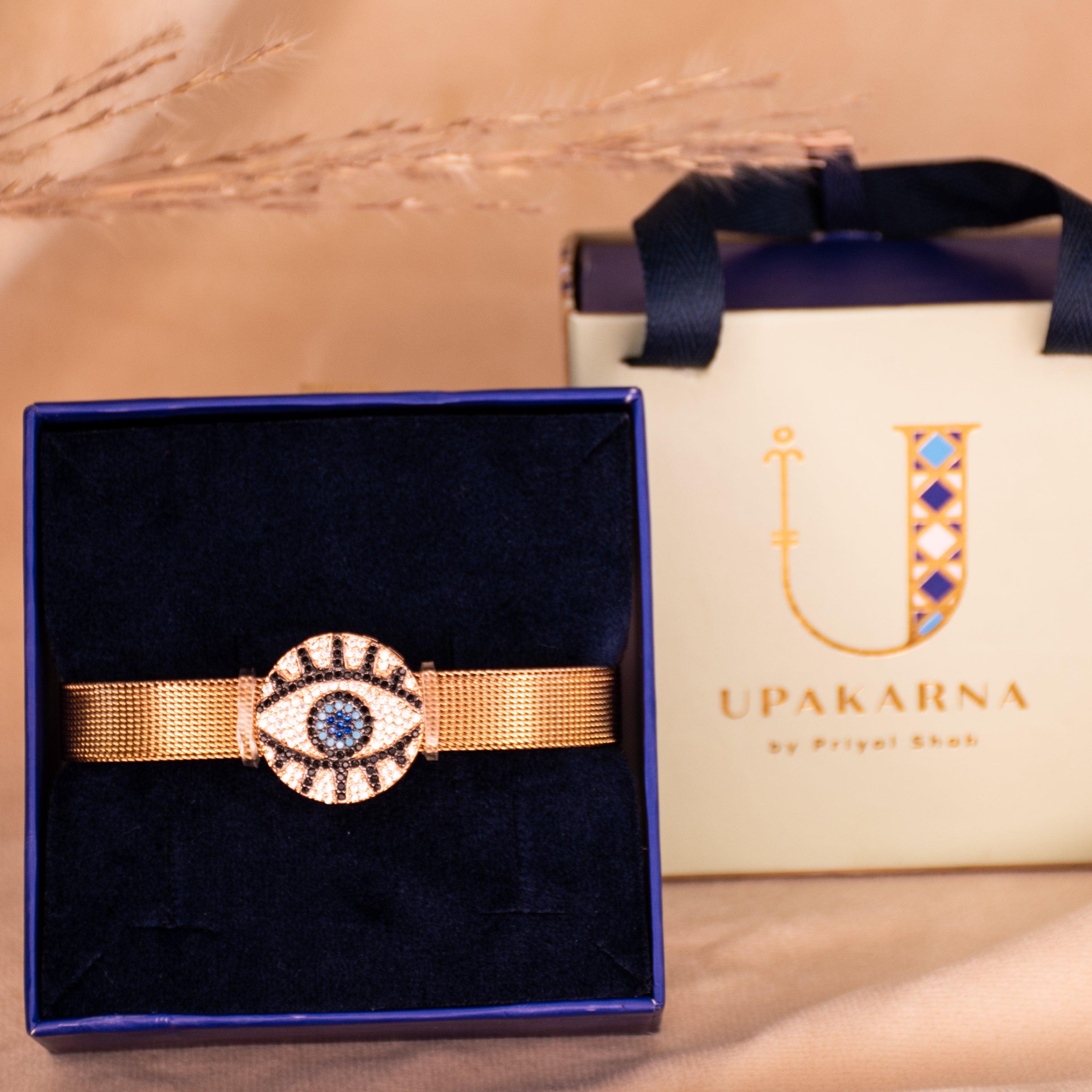 Round Evil Eye Watch Belt+Gift Box