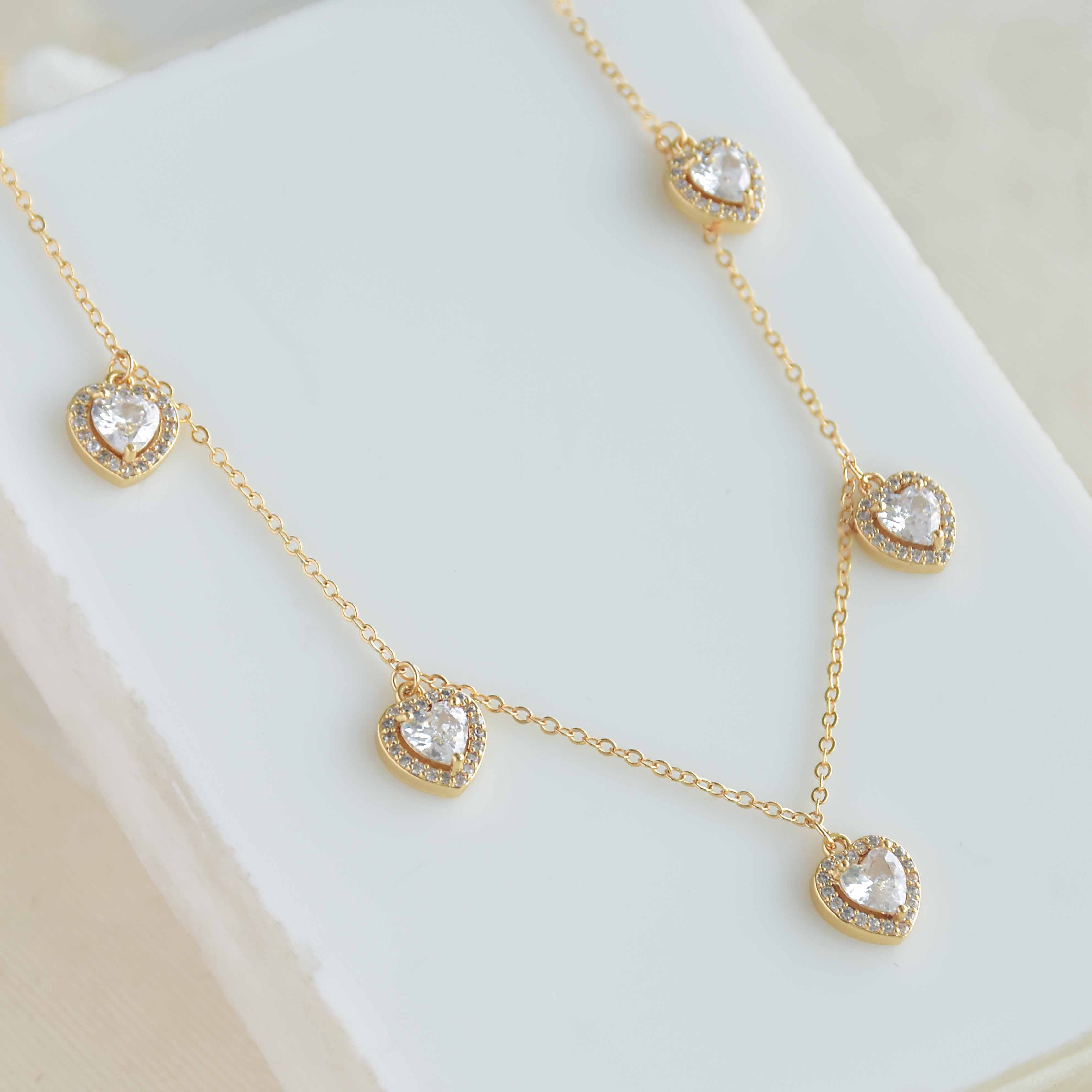 Diamond Heart Choker