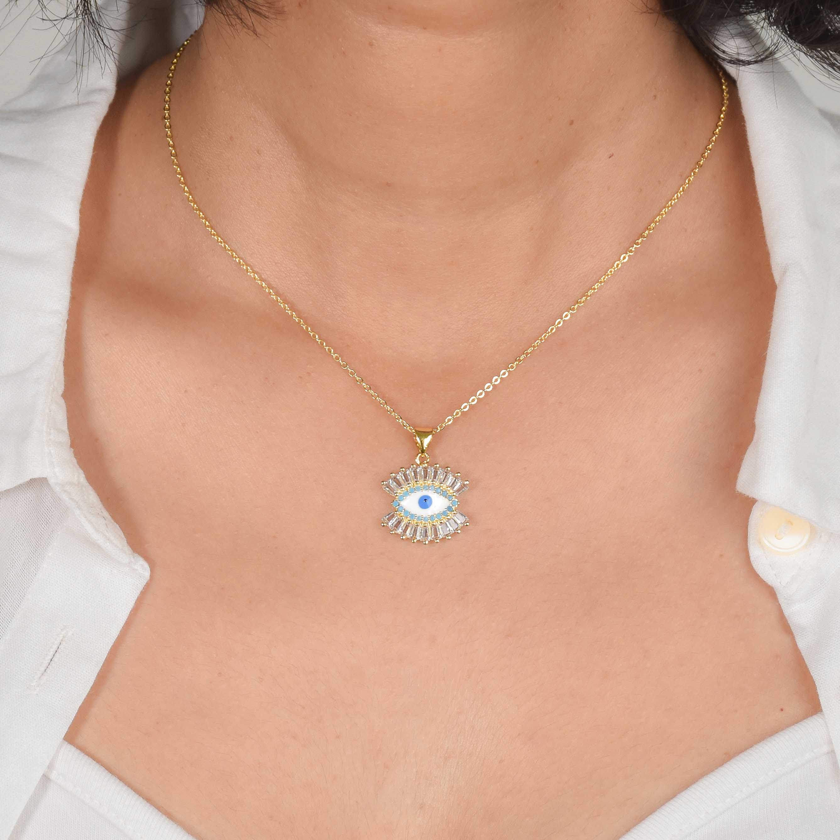 The Gazing Evil Eye Necklace