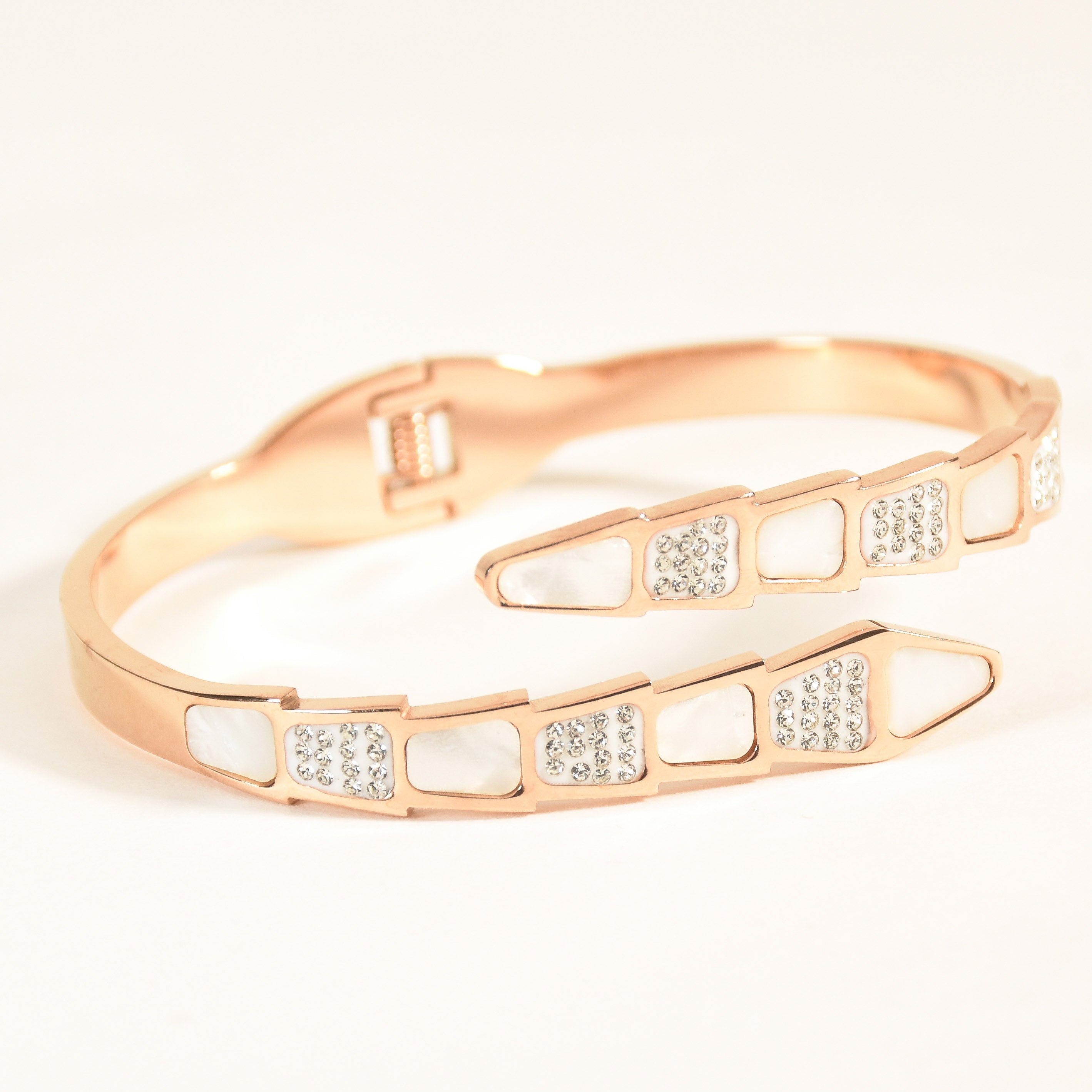 Mother of Pearl Snake Bangle