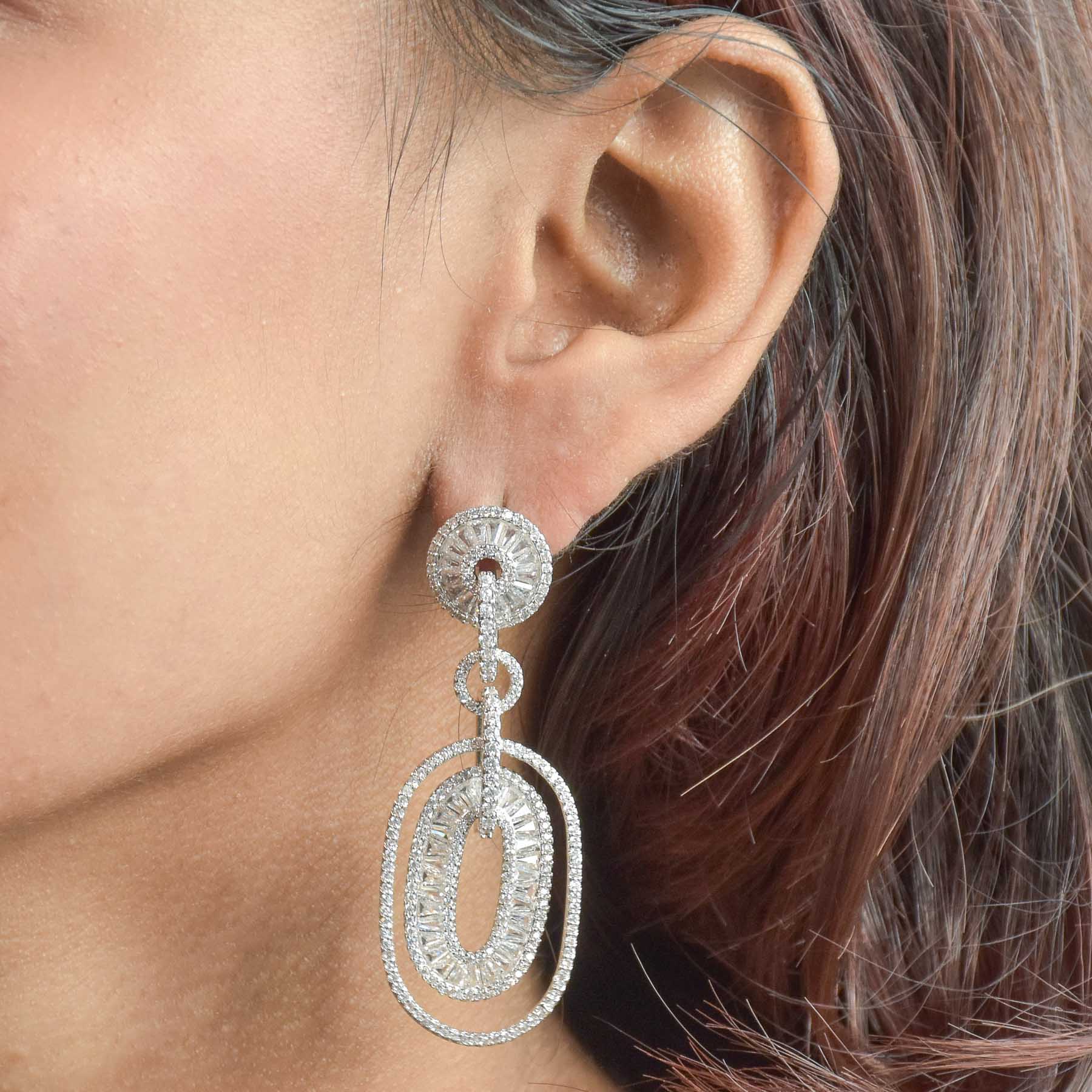 Shine Bound Ovals Earrings