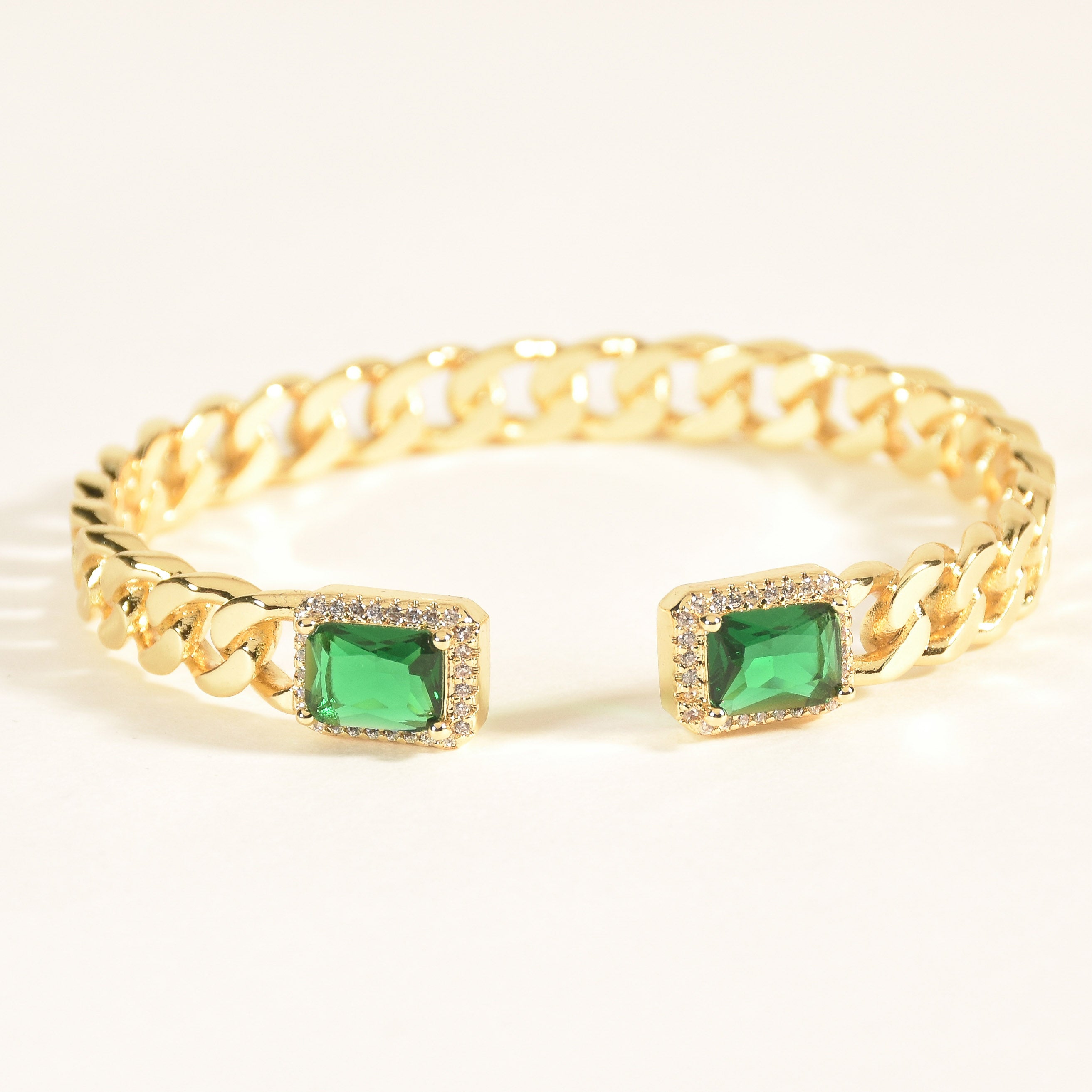 Emerald Loop Bangle