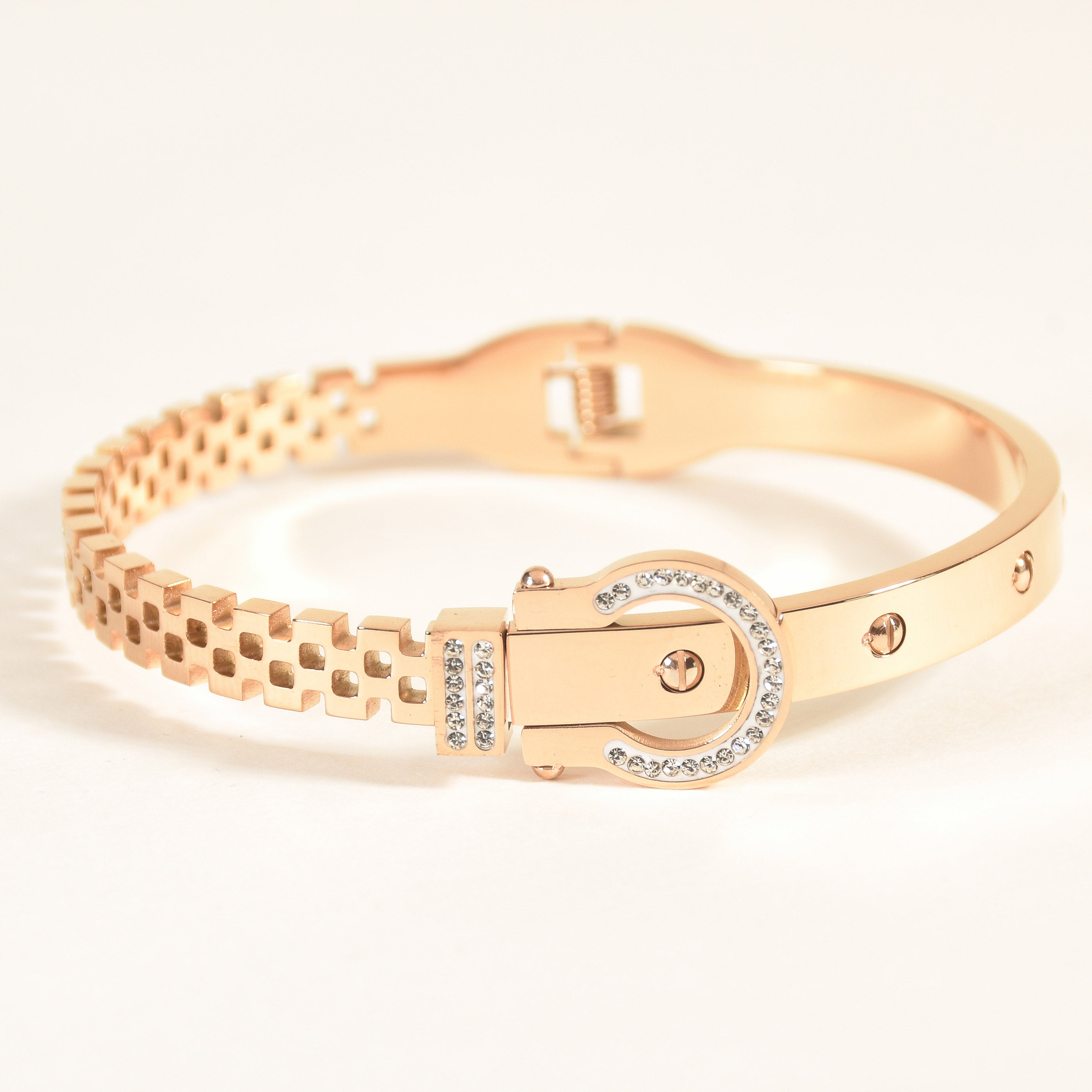 Studded Chain Belt Bangle