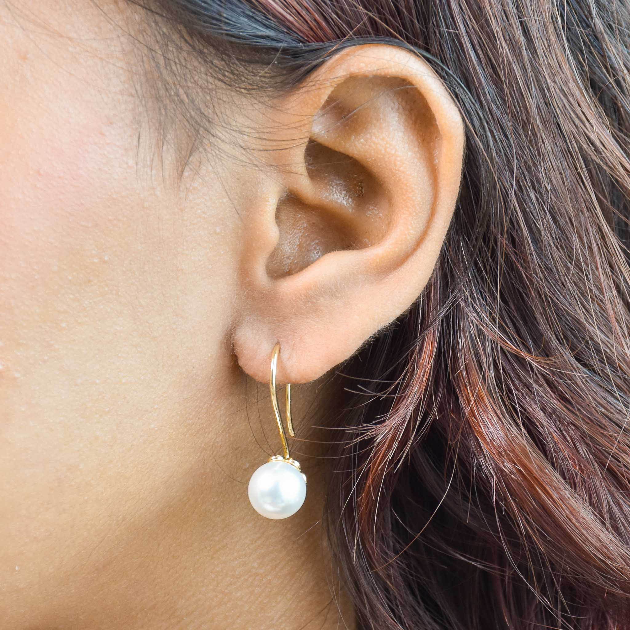 Elegant Pearl Drop Earrings
