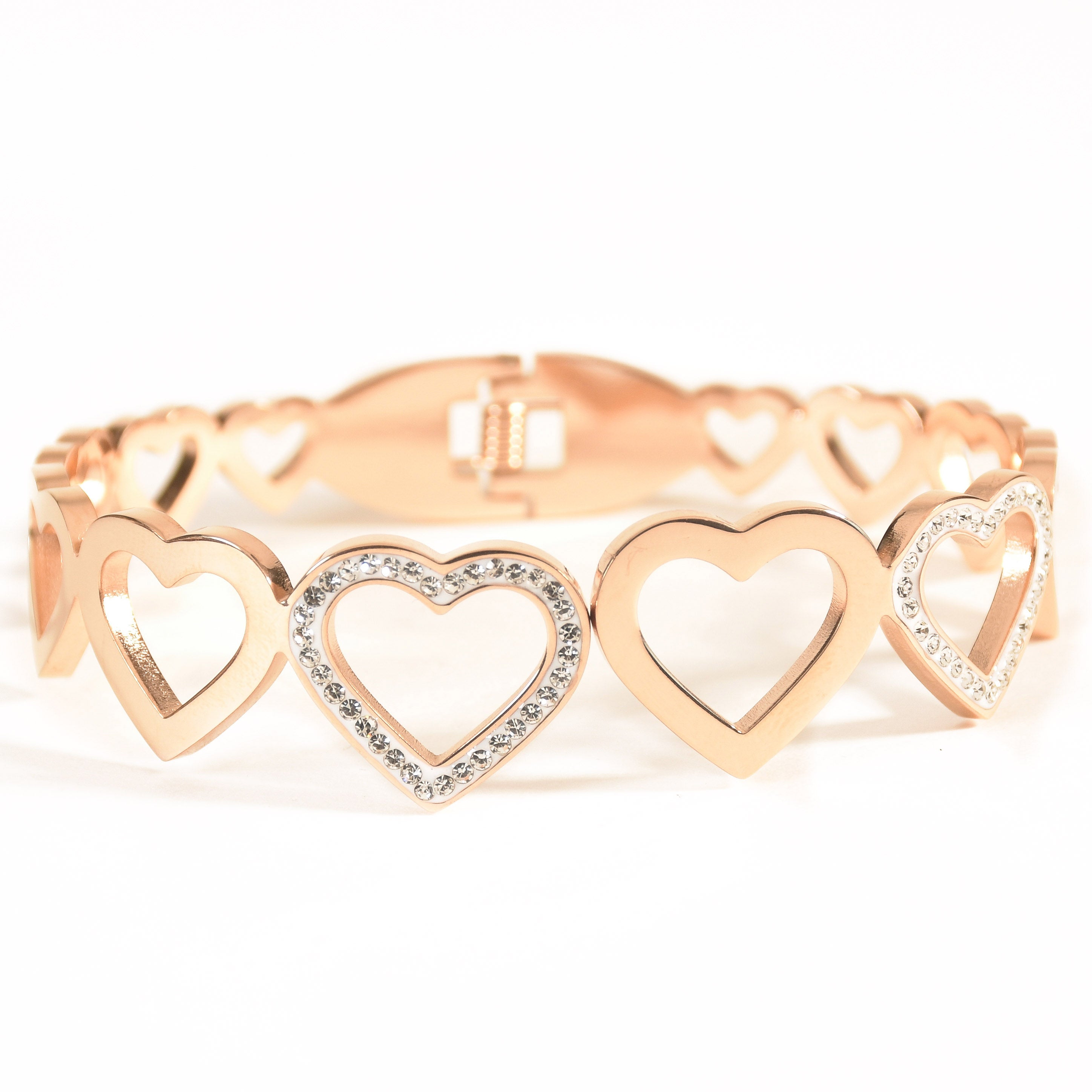 Studded Multi Heart Bangle