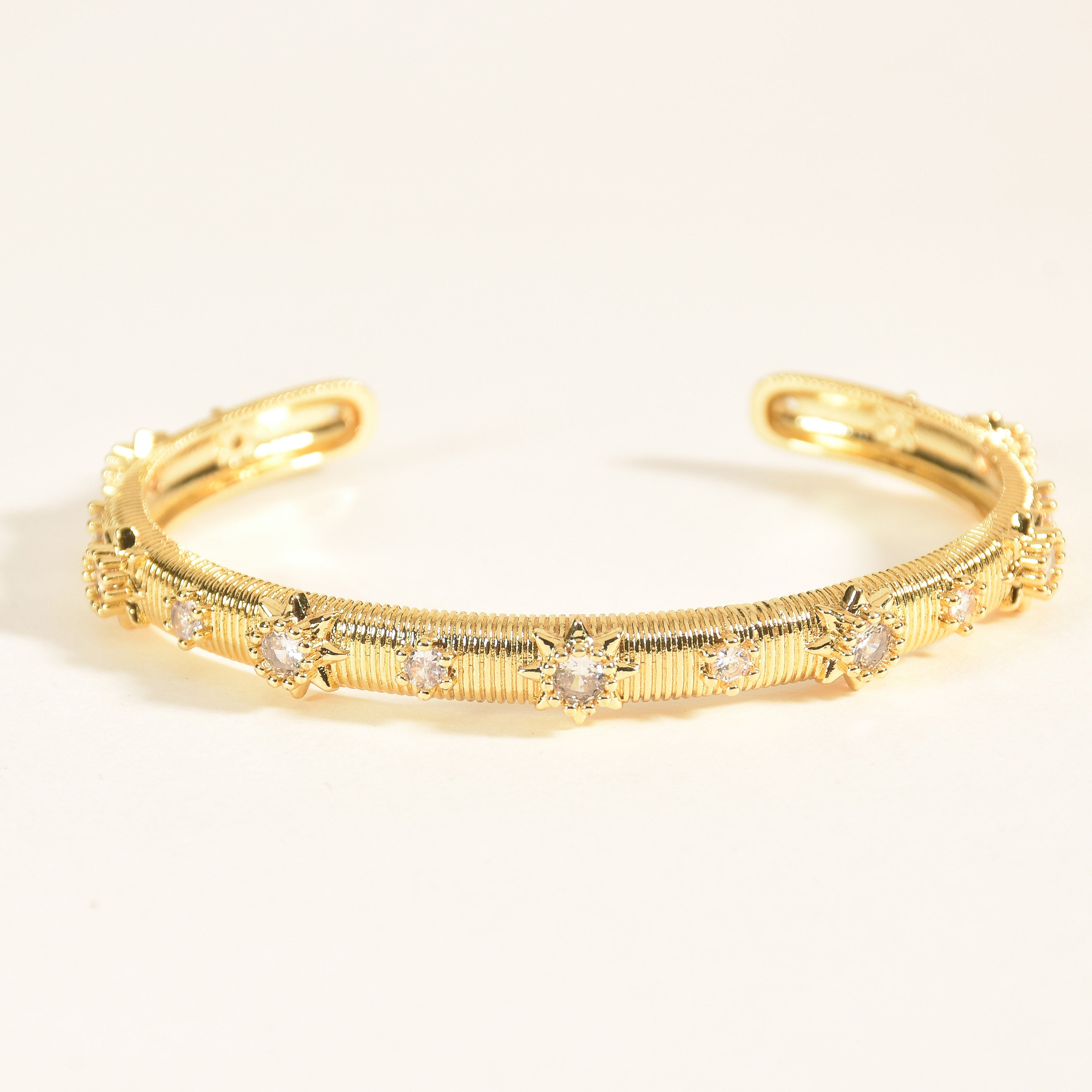 Crochet Studded Dainty Bangle