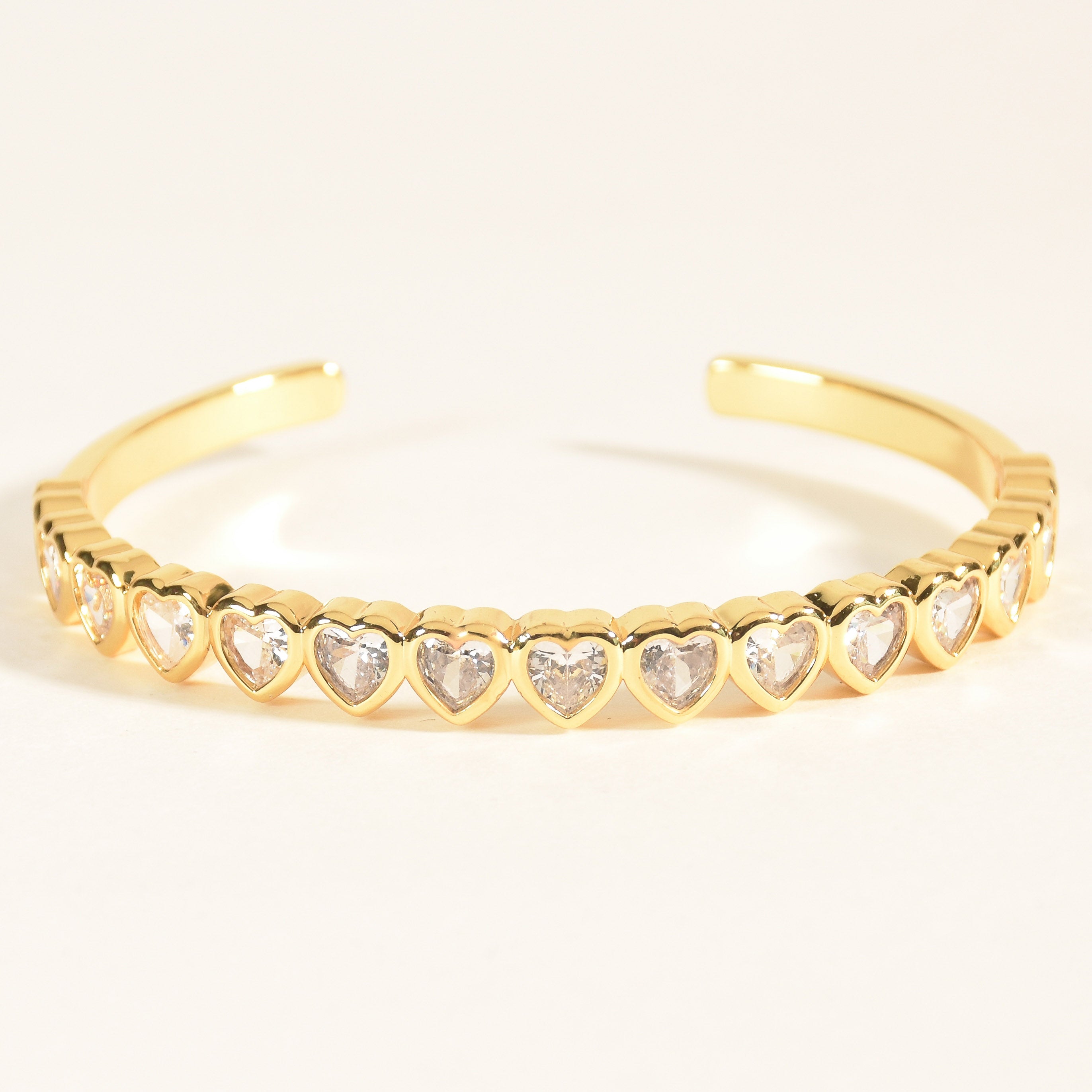 Multi Heart Studded Bangle