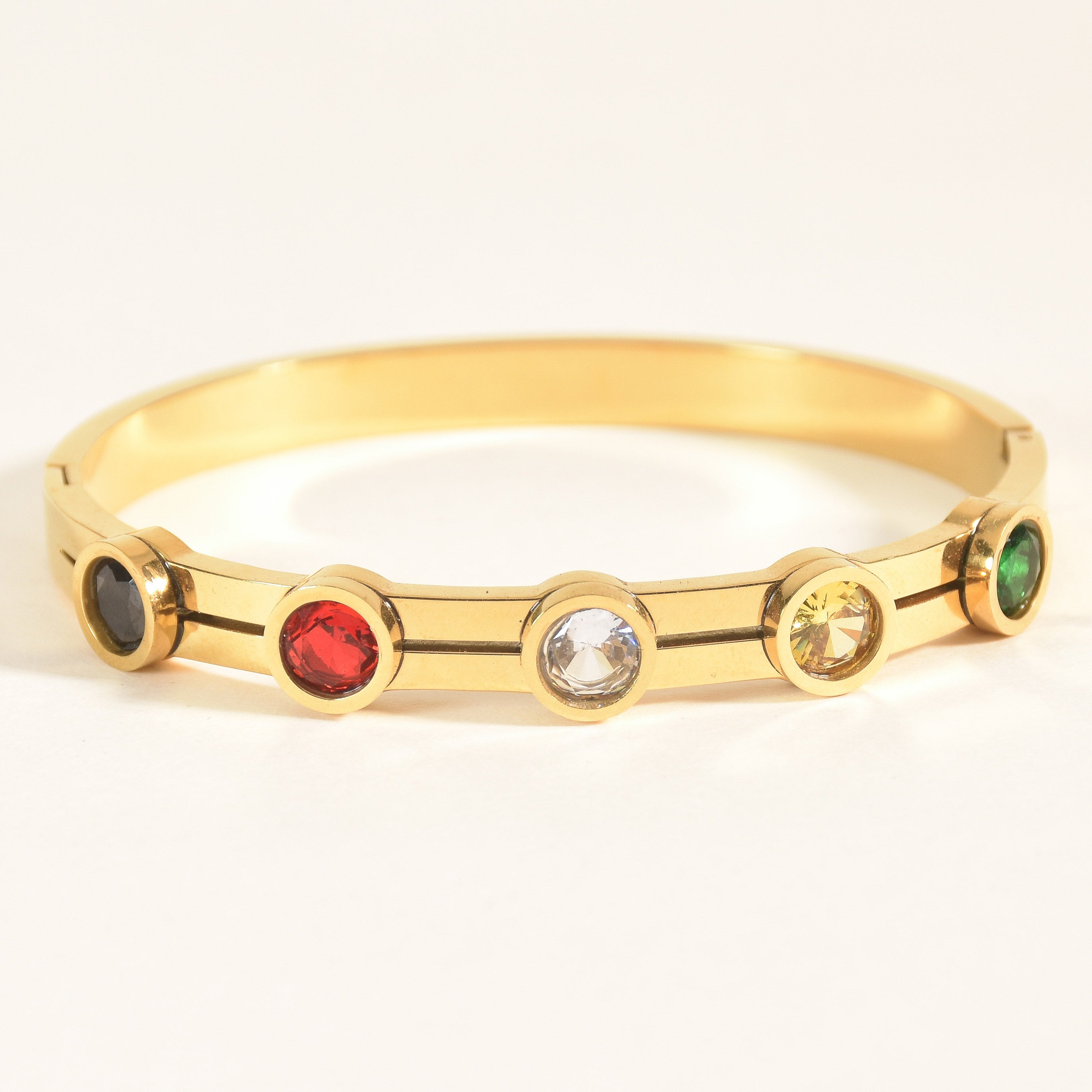The Multi-Stone Rainbow Bangle