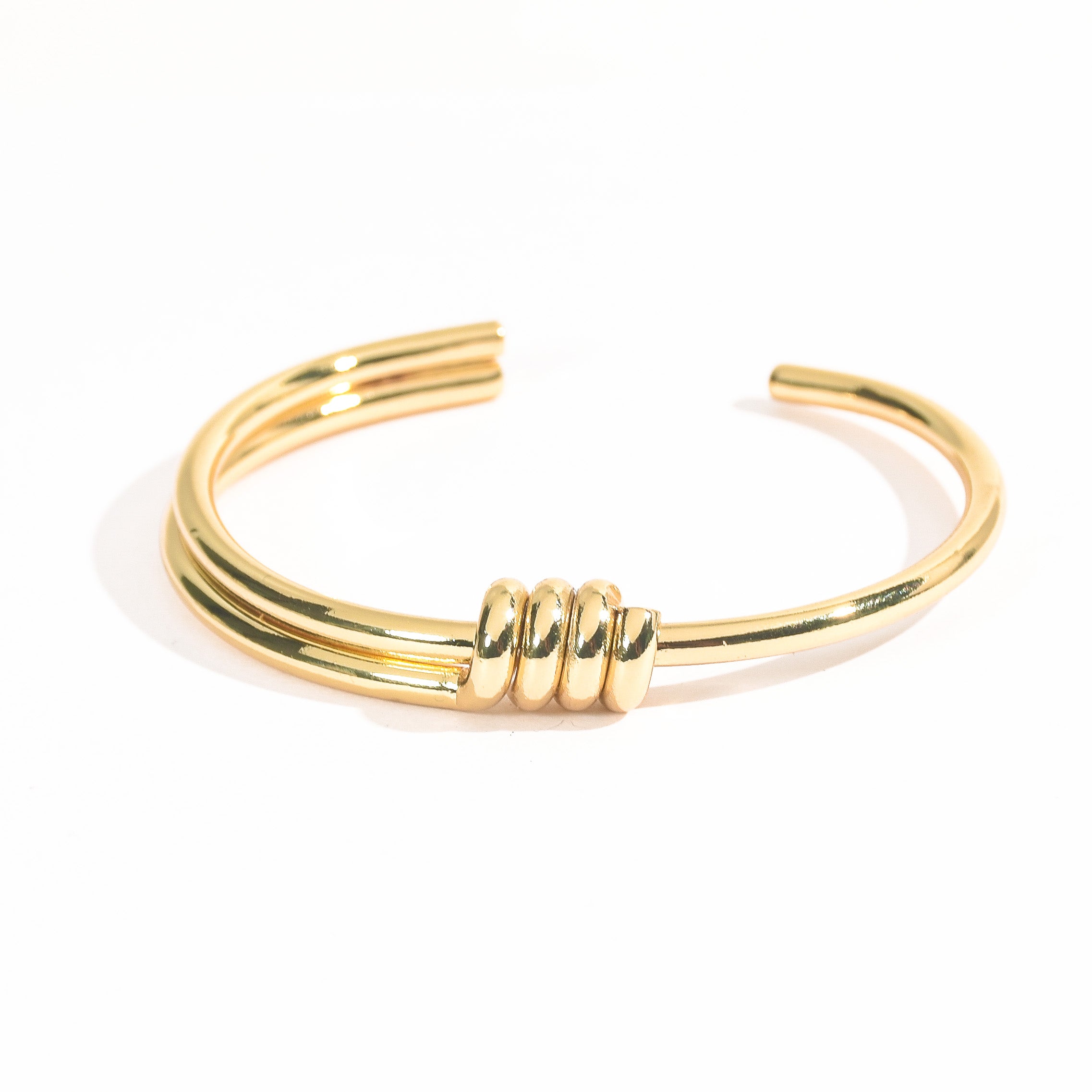 Gilded Knot Cuff Bangle