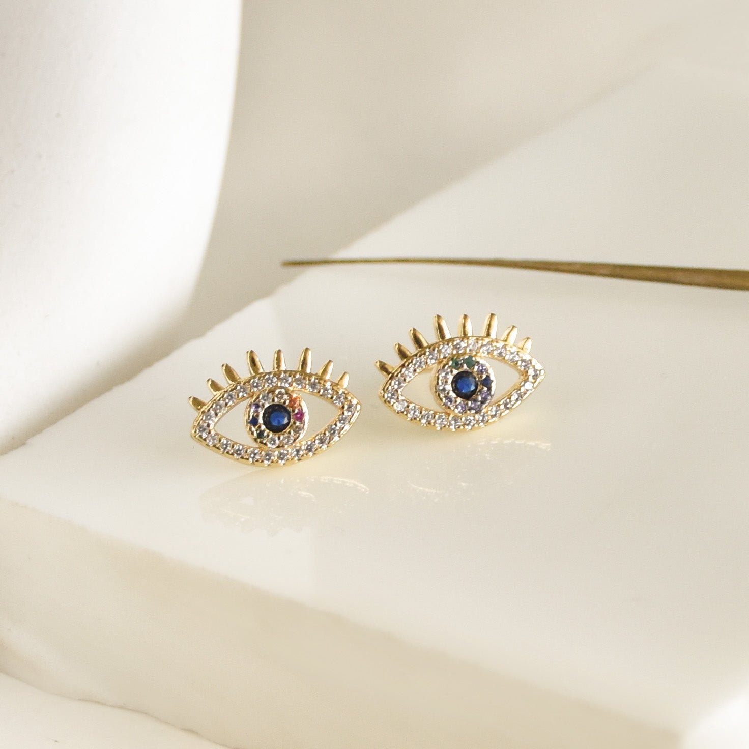 Lash Evil Eye Studs