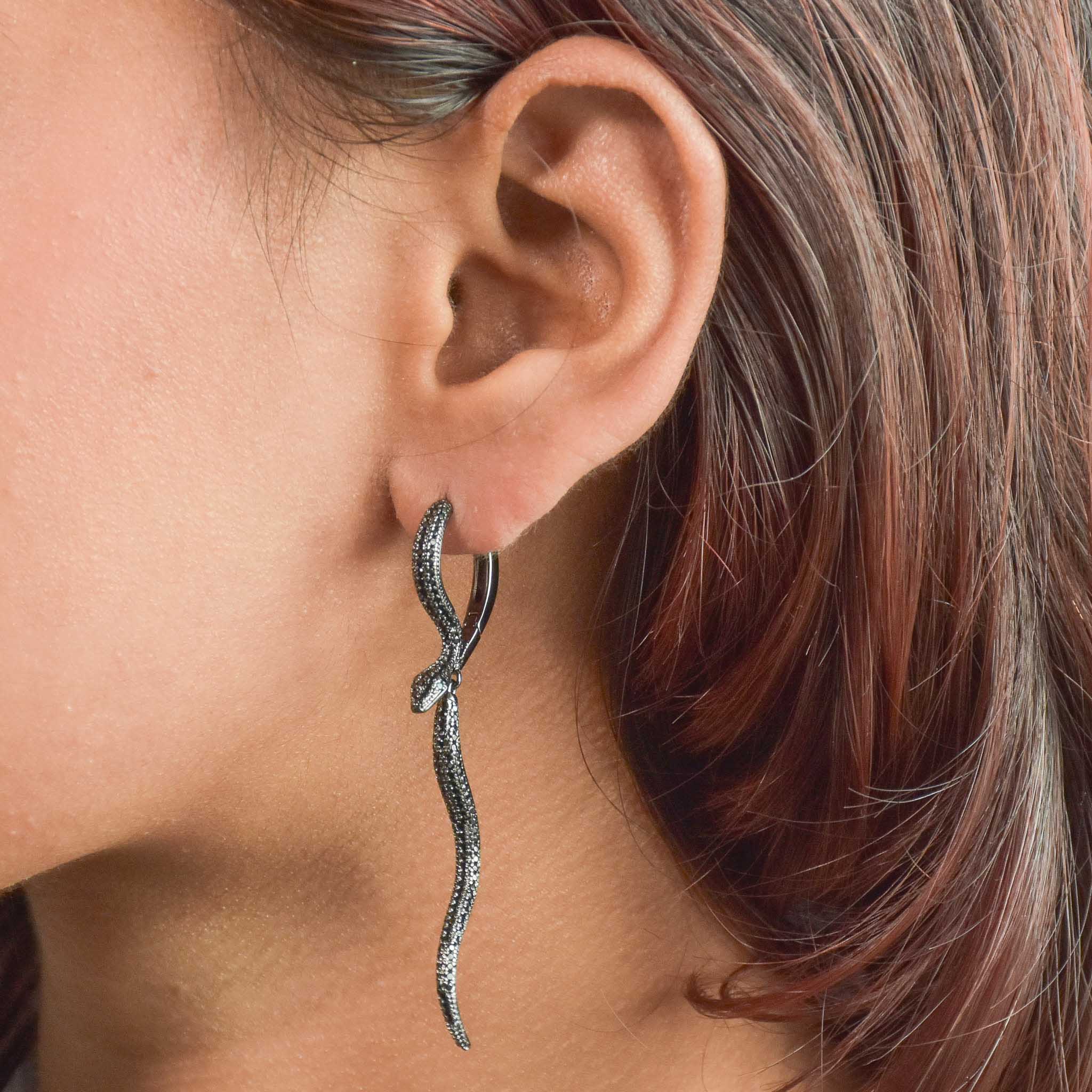 Gilded Snake Earrings