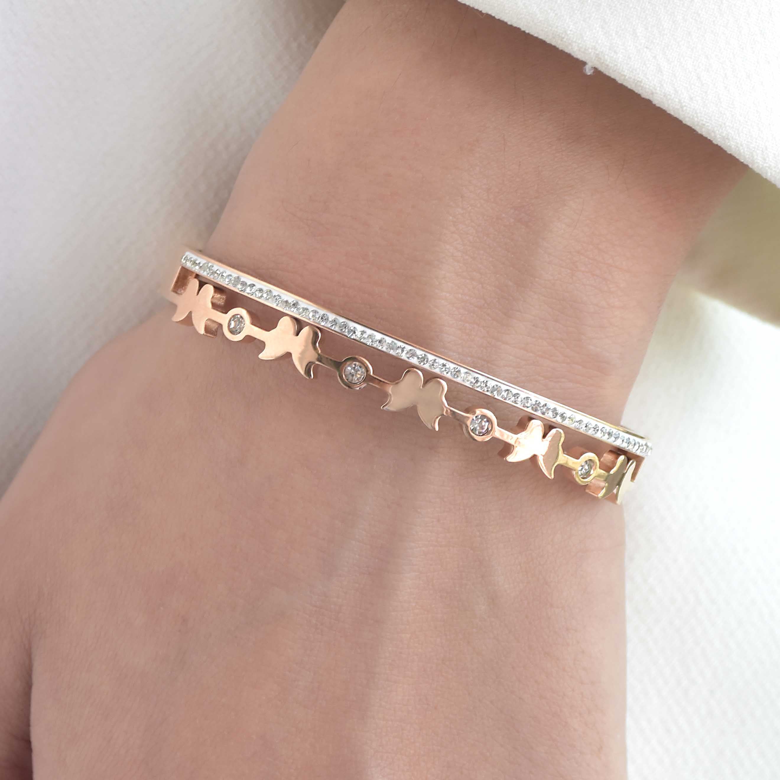 Delicate Butterfly Bangle