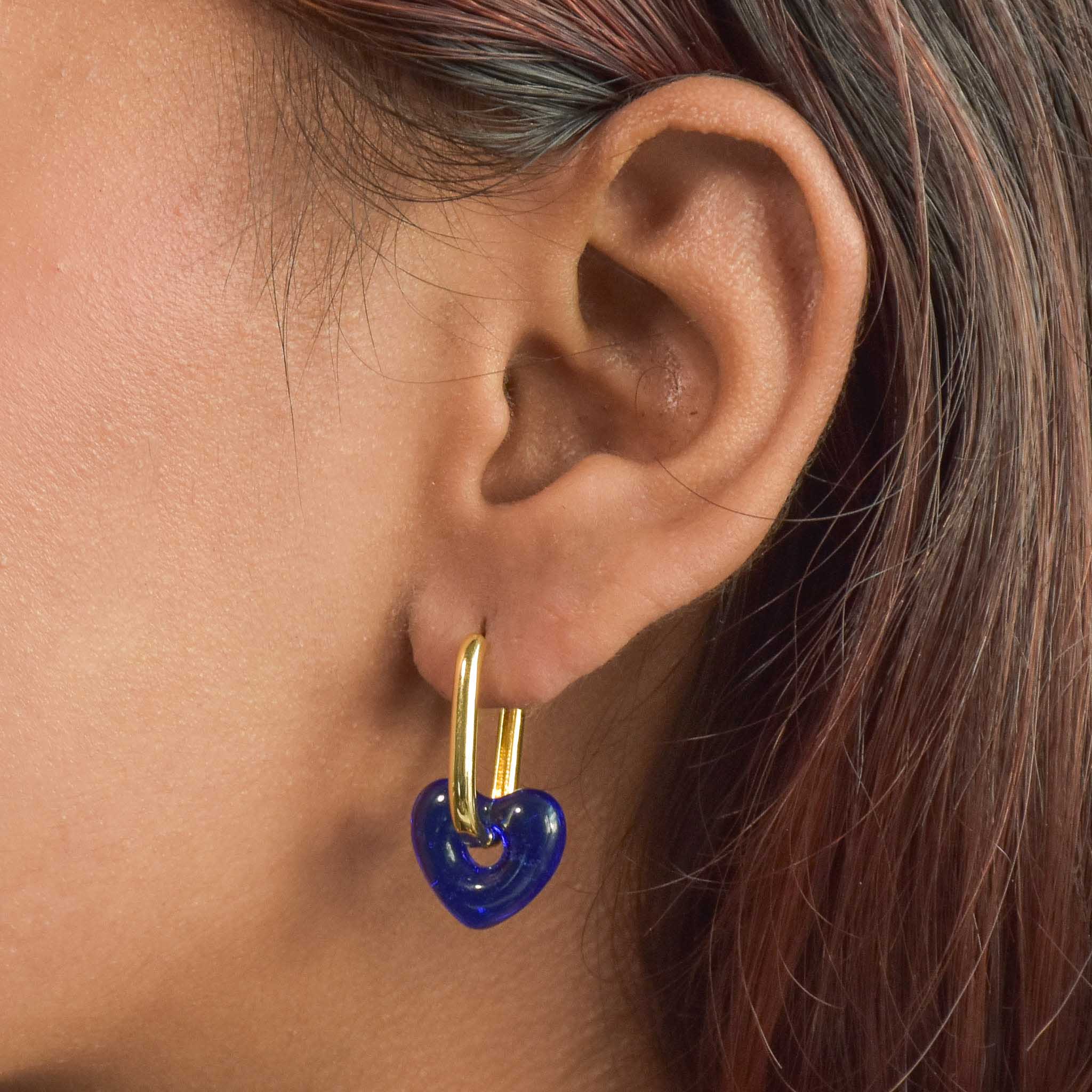 Mini Heart Hoop Earrings