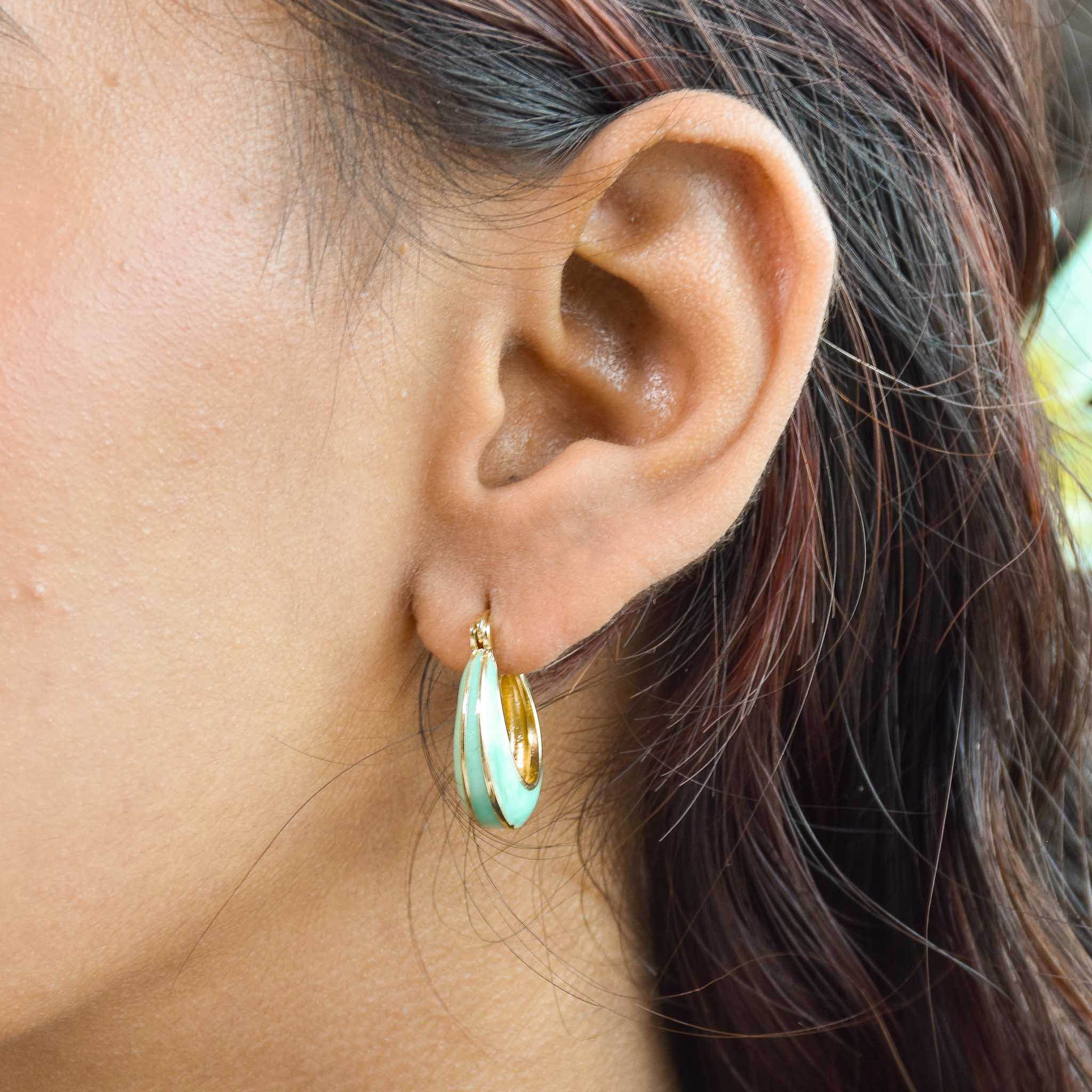 Pastel Enamel Hoops