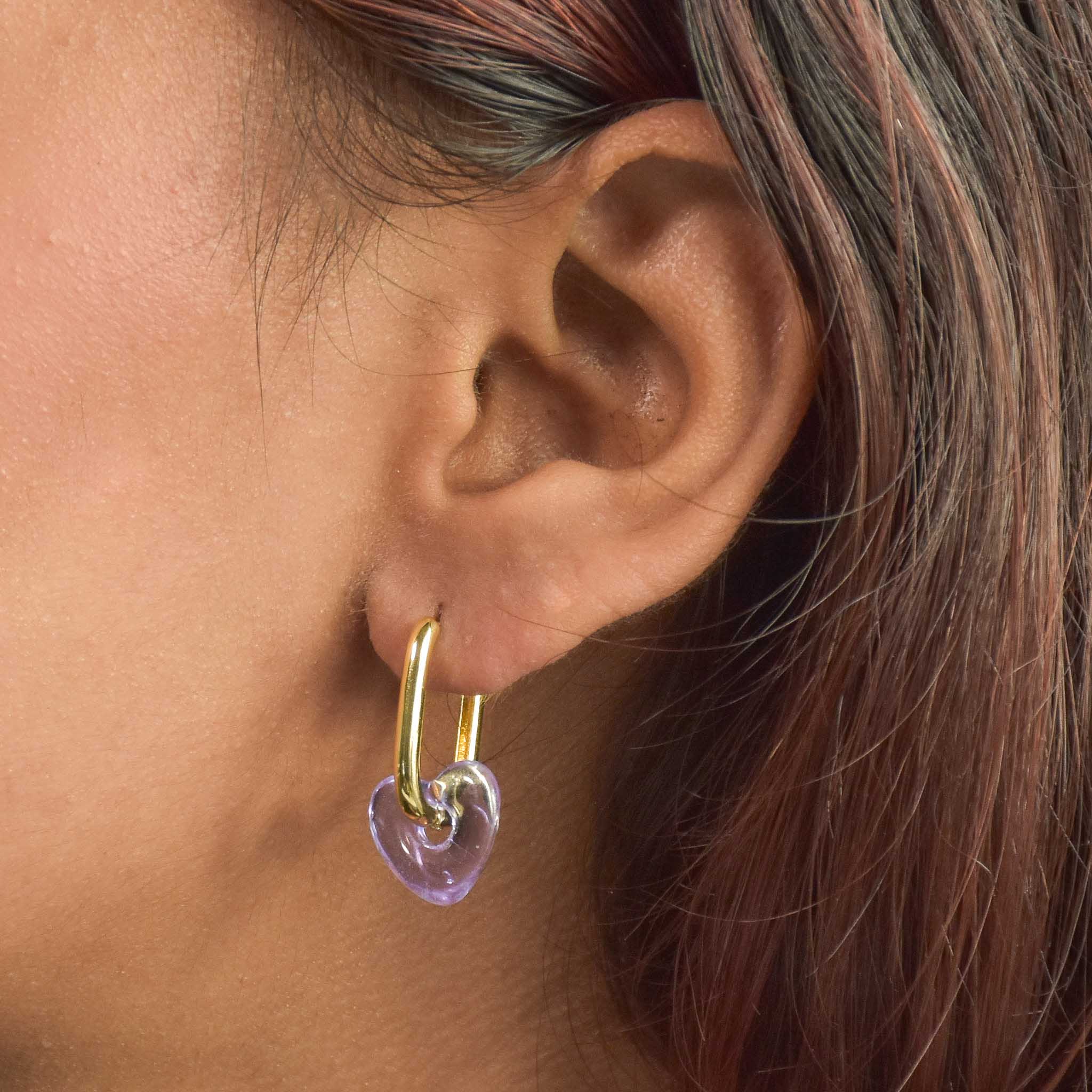 Mini Heart Hoop Earrings