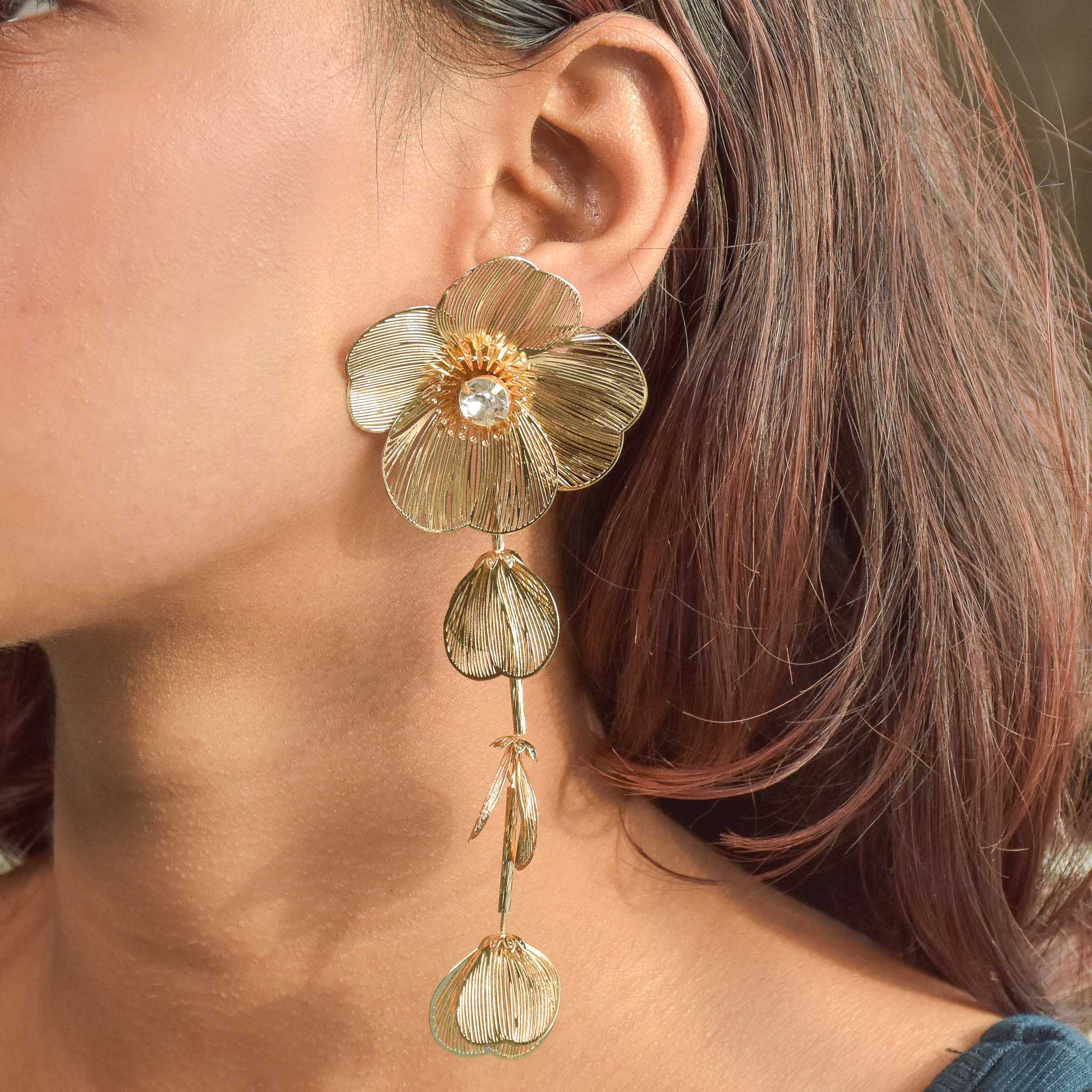 Statement Flora Cascade Necklace Set
