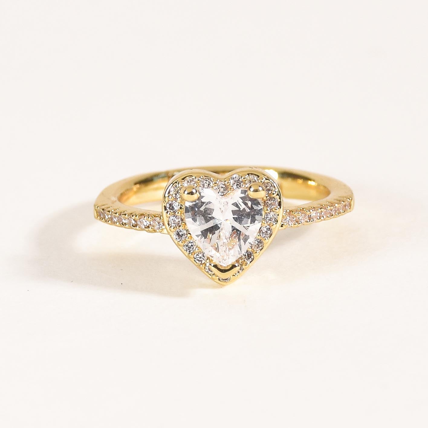 Classic Heart Diamond Ring