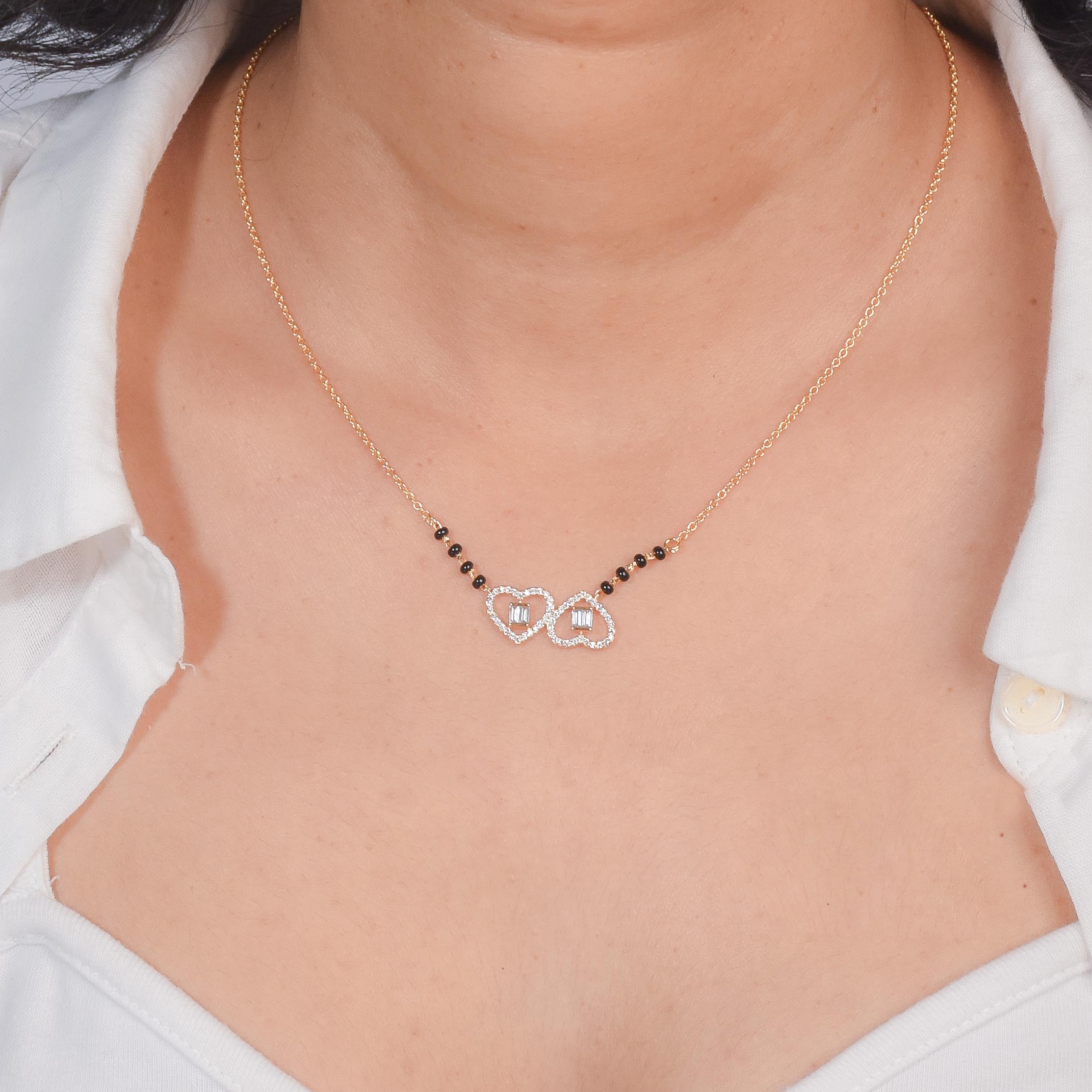 Hearts Entwined Mangalsutra Necklace