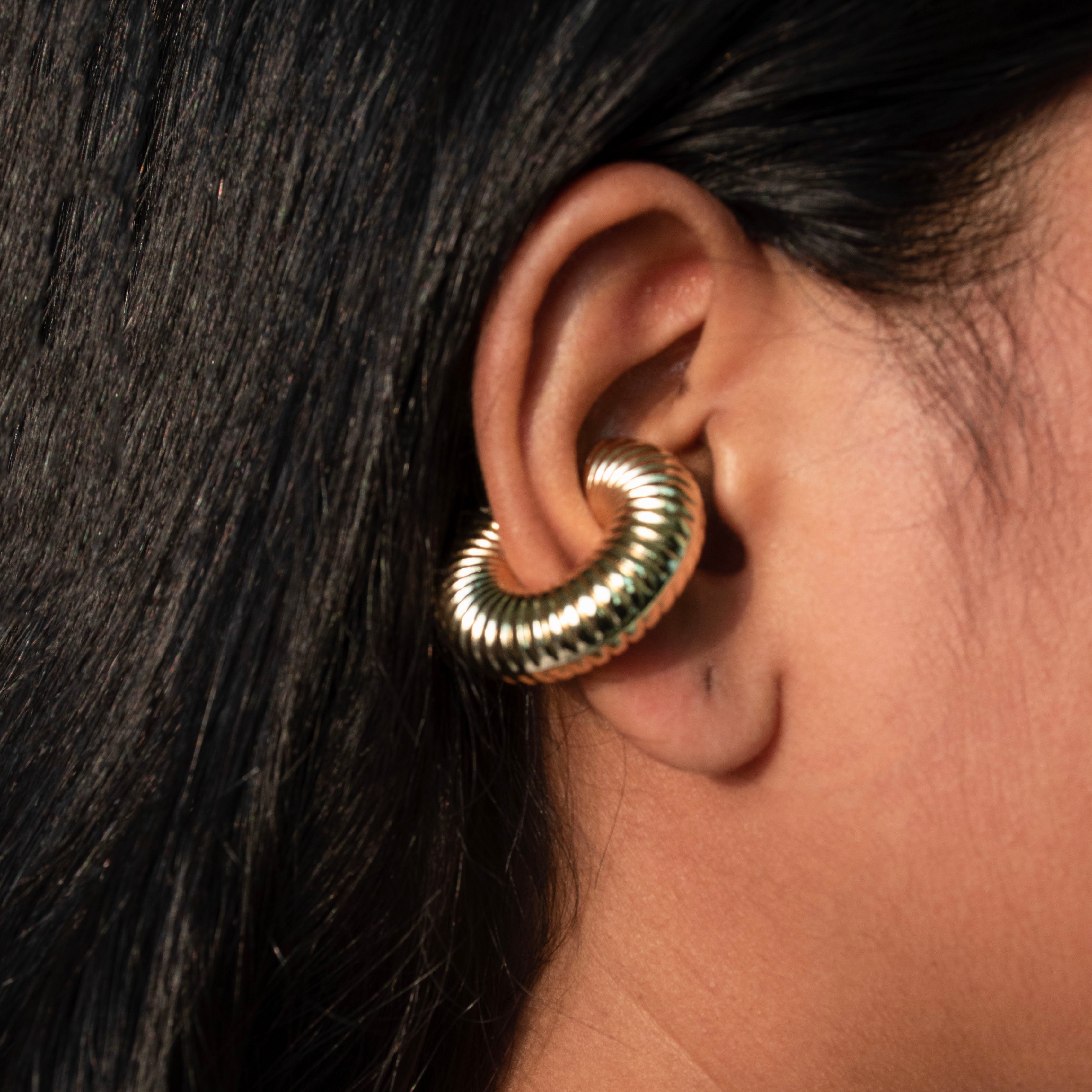Plush Patterned Ear Cuff