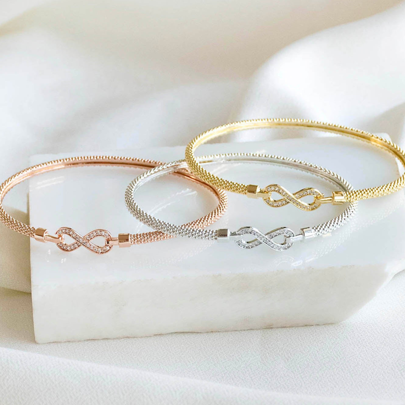 Infinity Dainty Bangle