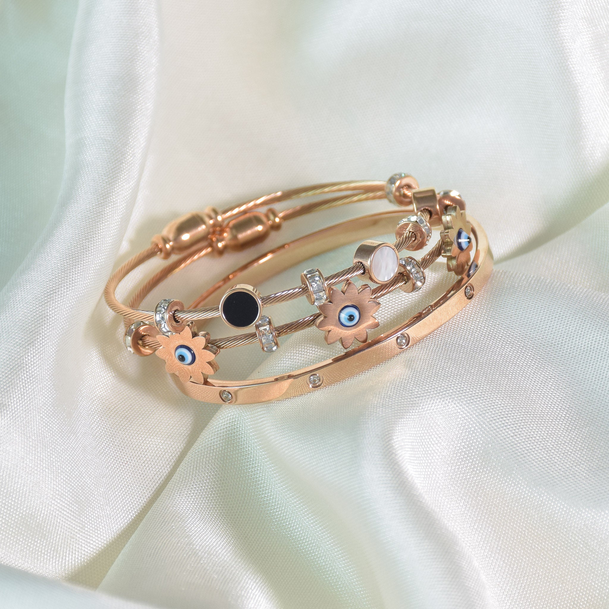 Gilded Bloom Trio Stack