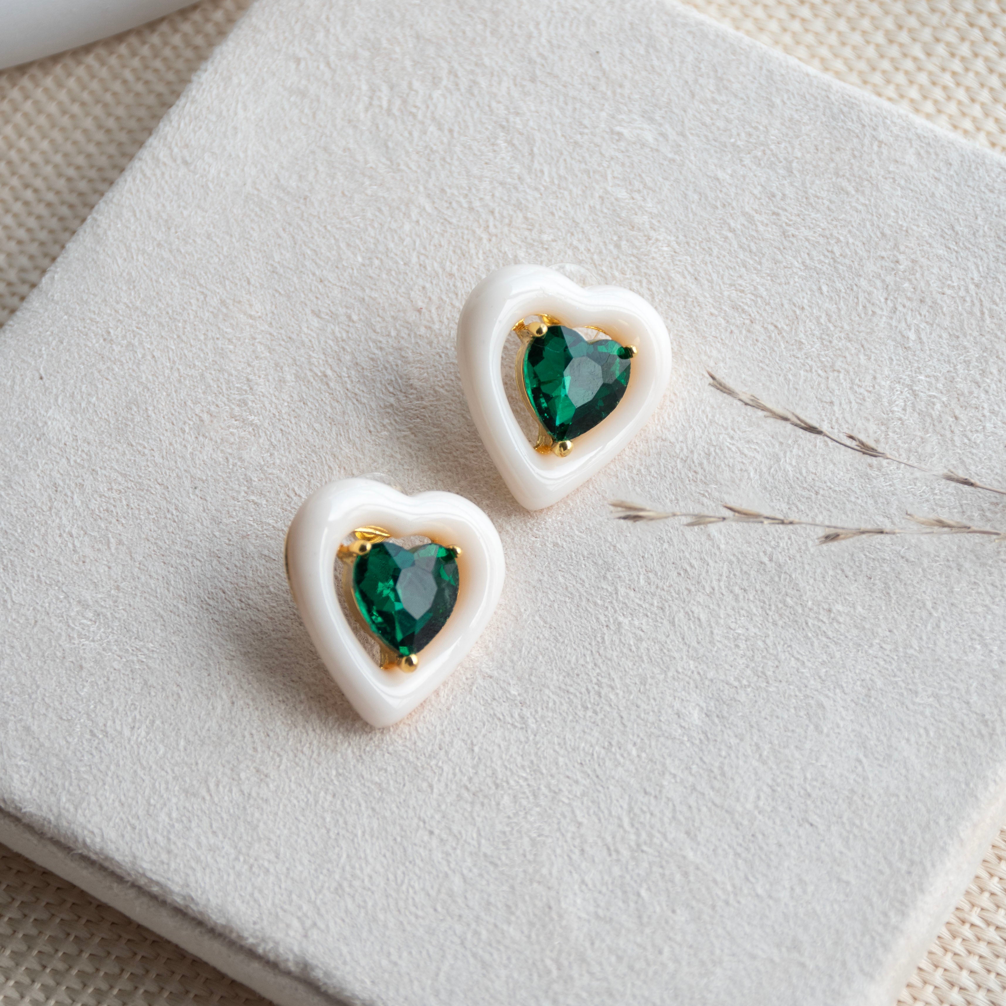 Twilight Teardrop Heart Earrings