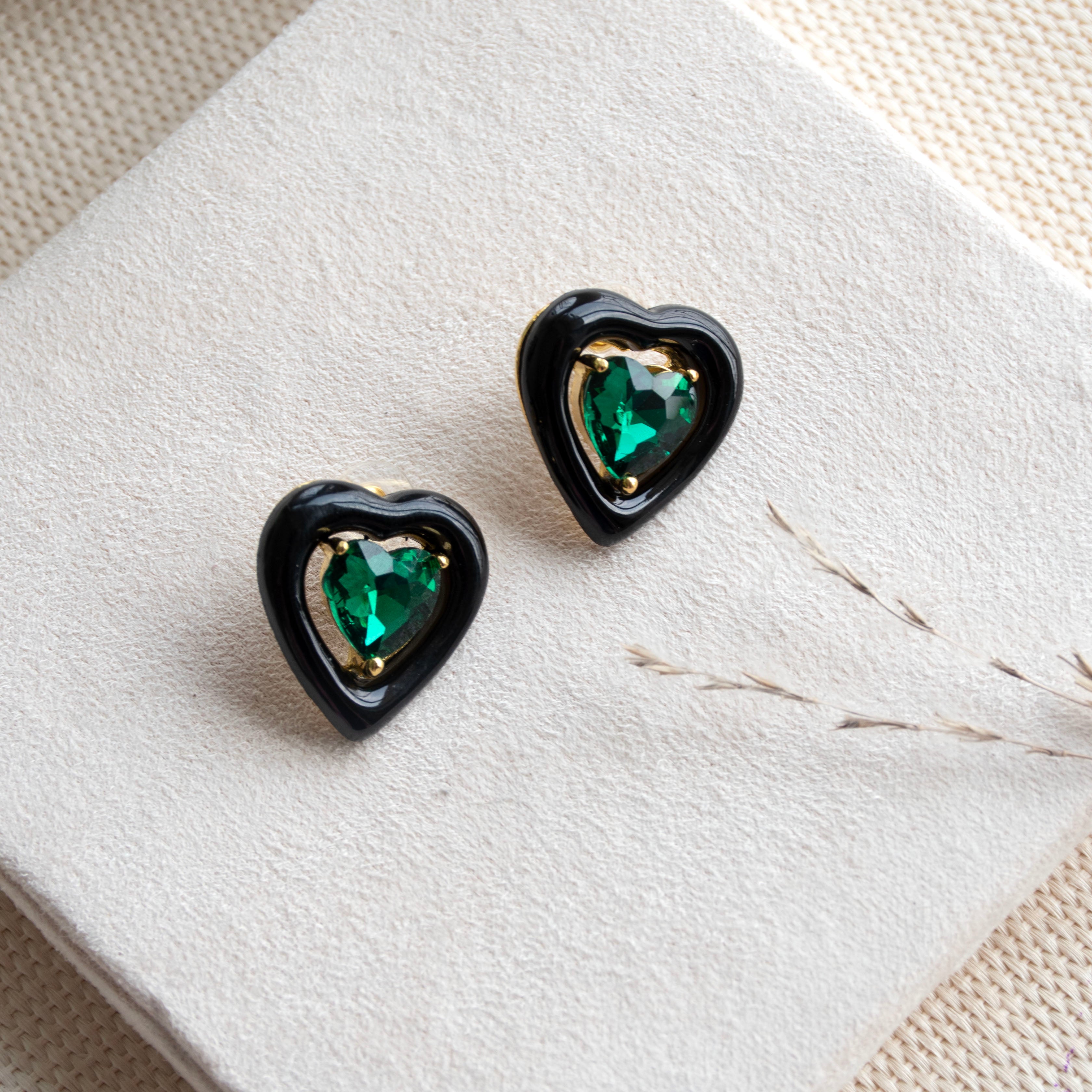 Twilight Teardrop Heart Earrings