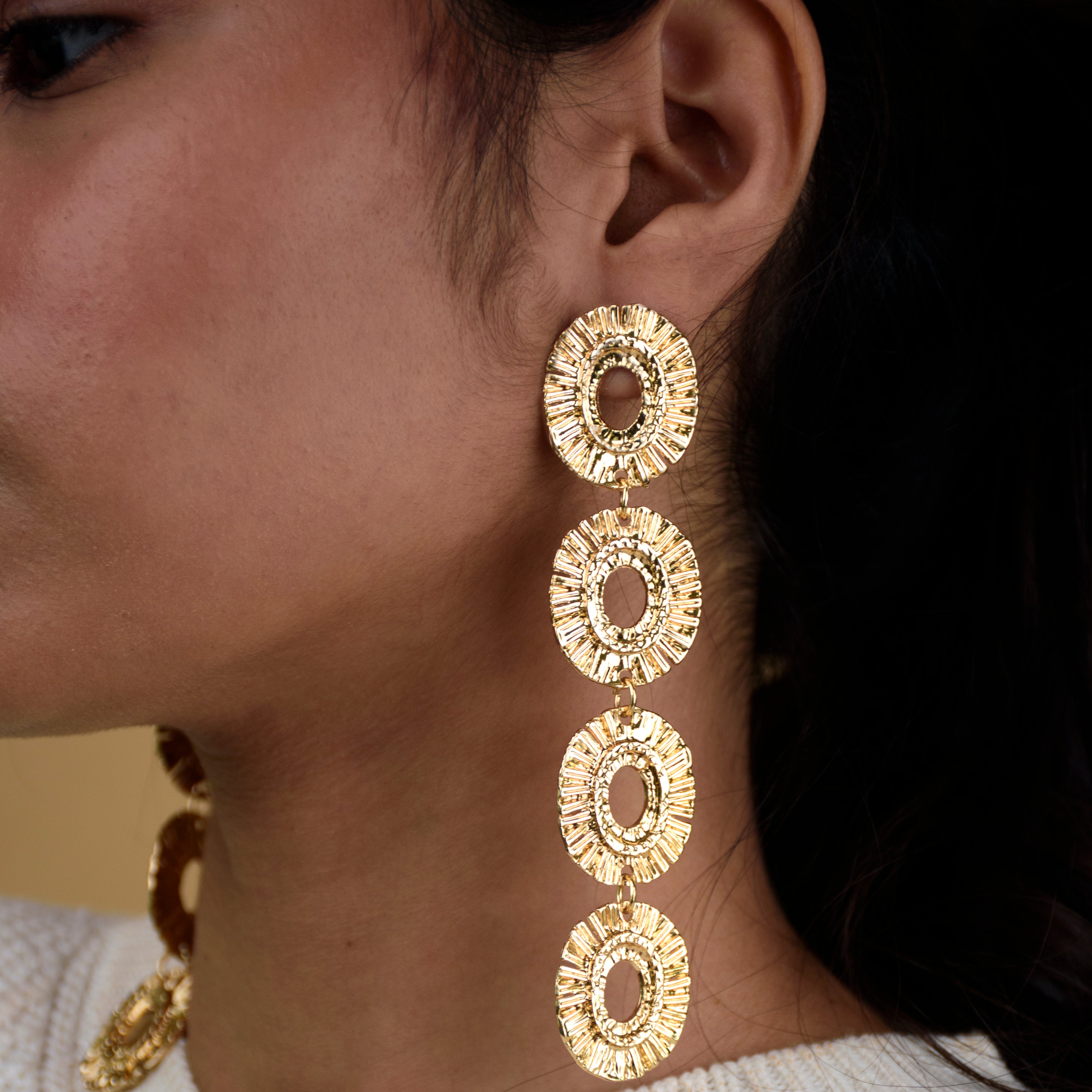 Multi-Oval Statement Earrings