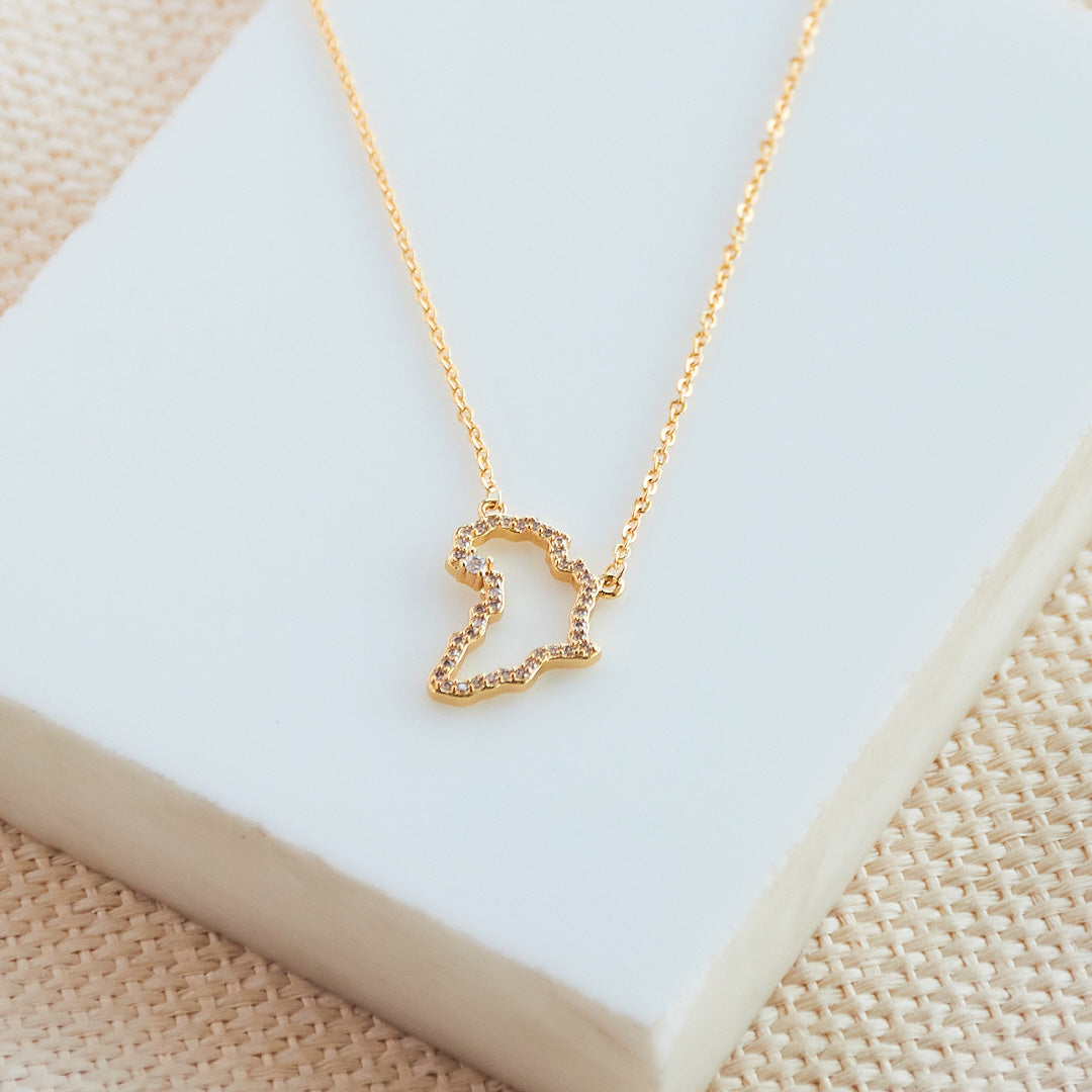 Map Necklace Gift Set