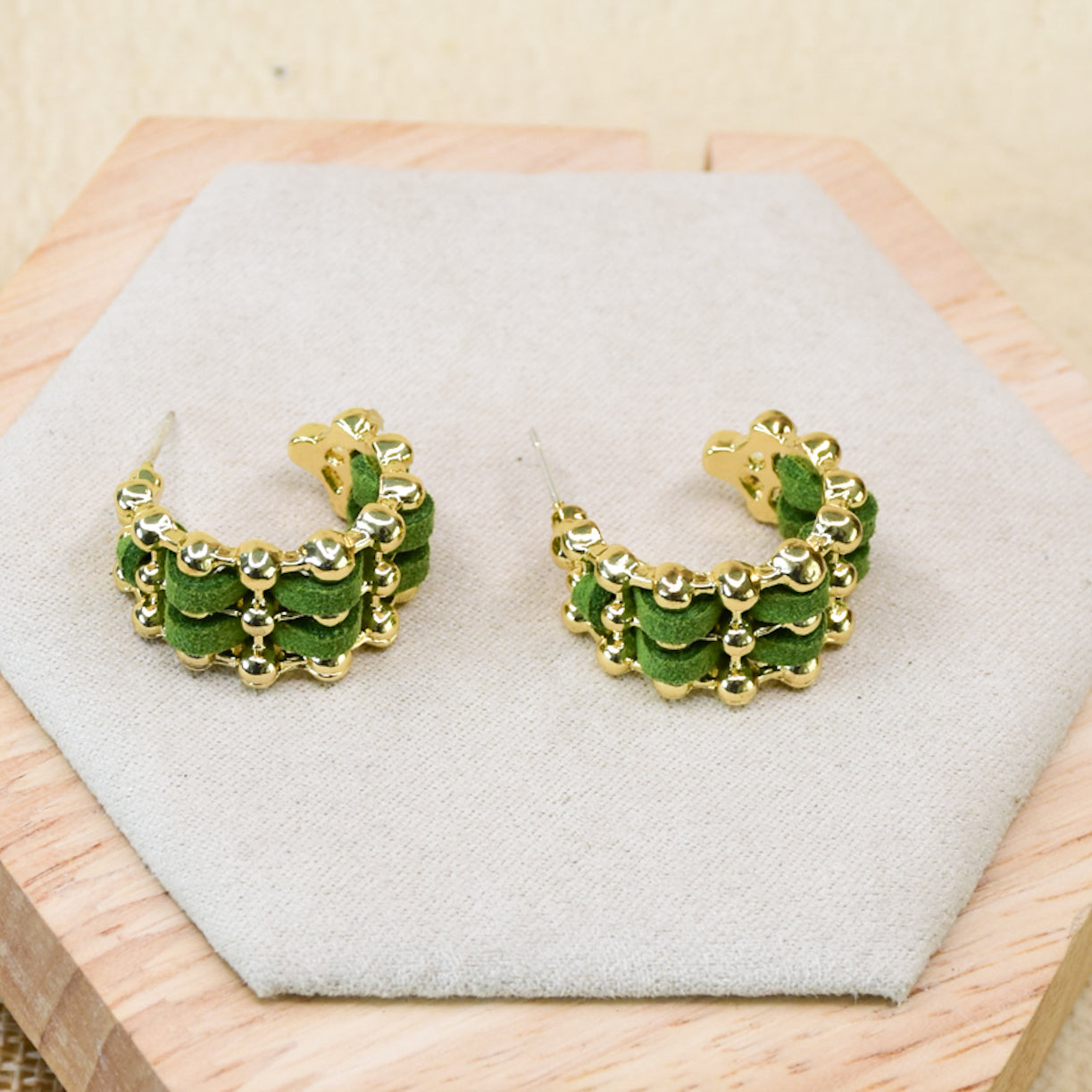 Triple Line Hoops