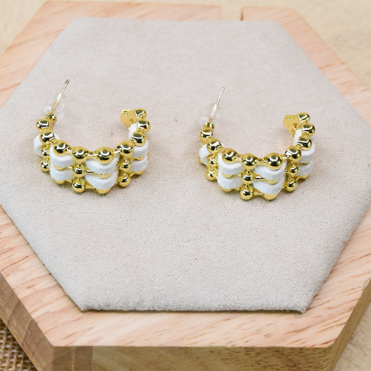 Triple Line Hoops