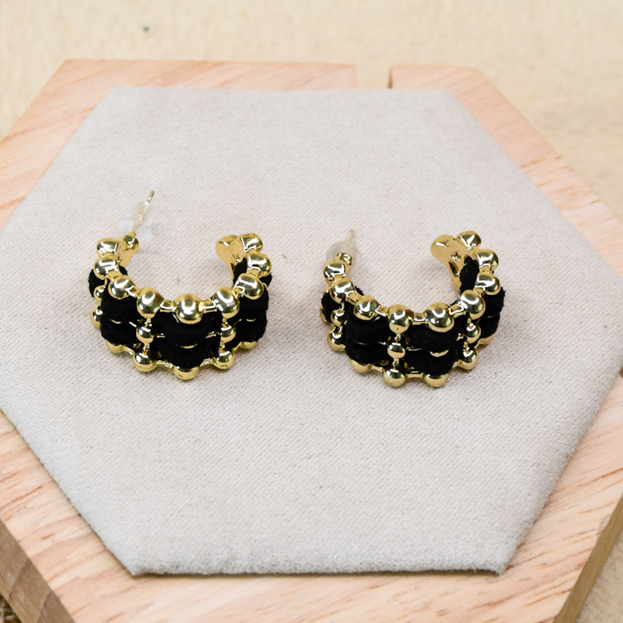 Triple Line Hoops
